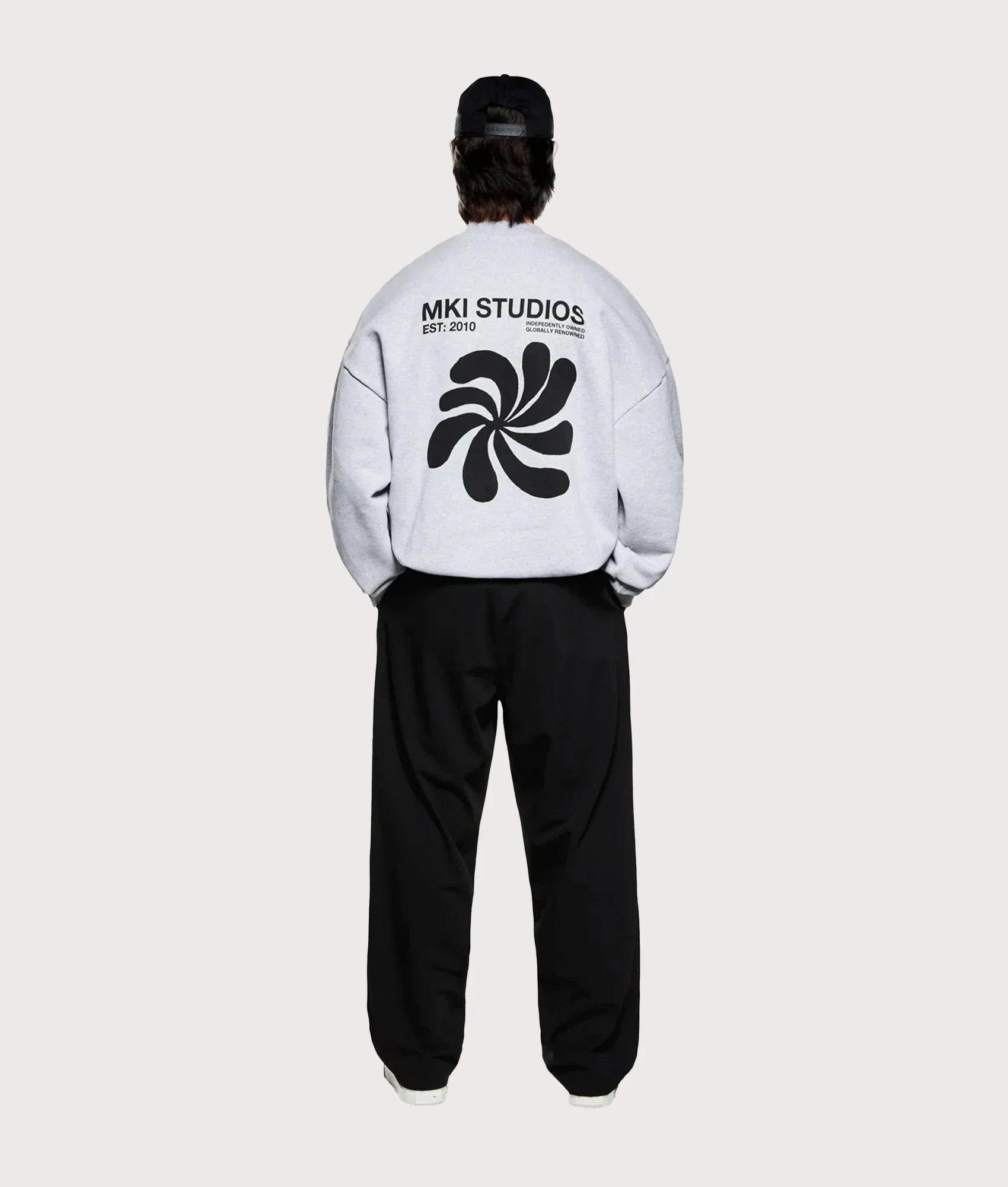 Oversized Abstract Crewneck Sweatshirt - Image 7