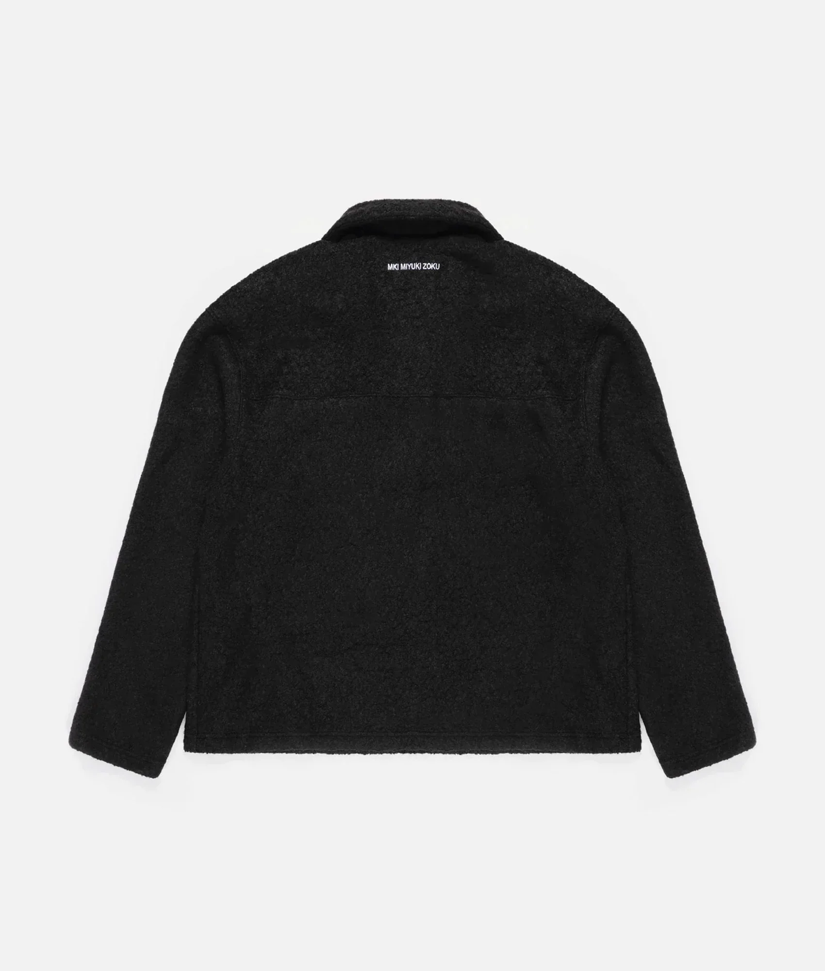 Oversized Fit Boucle Quarter Zip Overshirt - Image 6