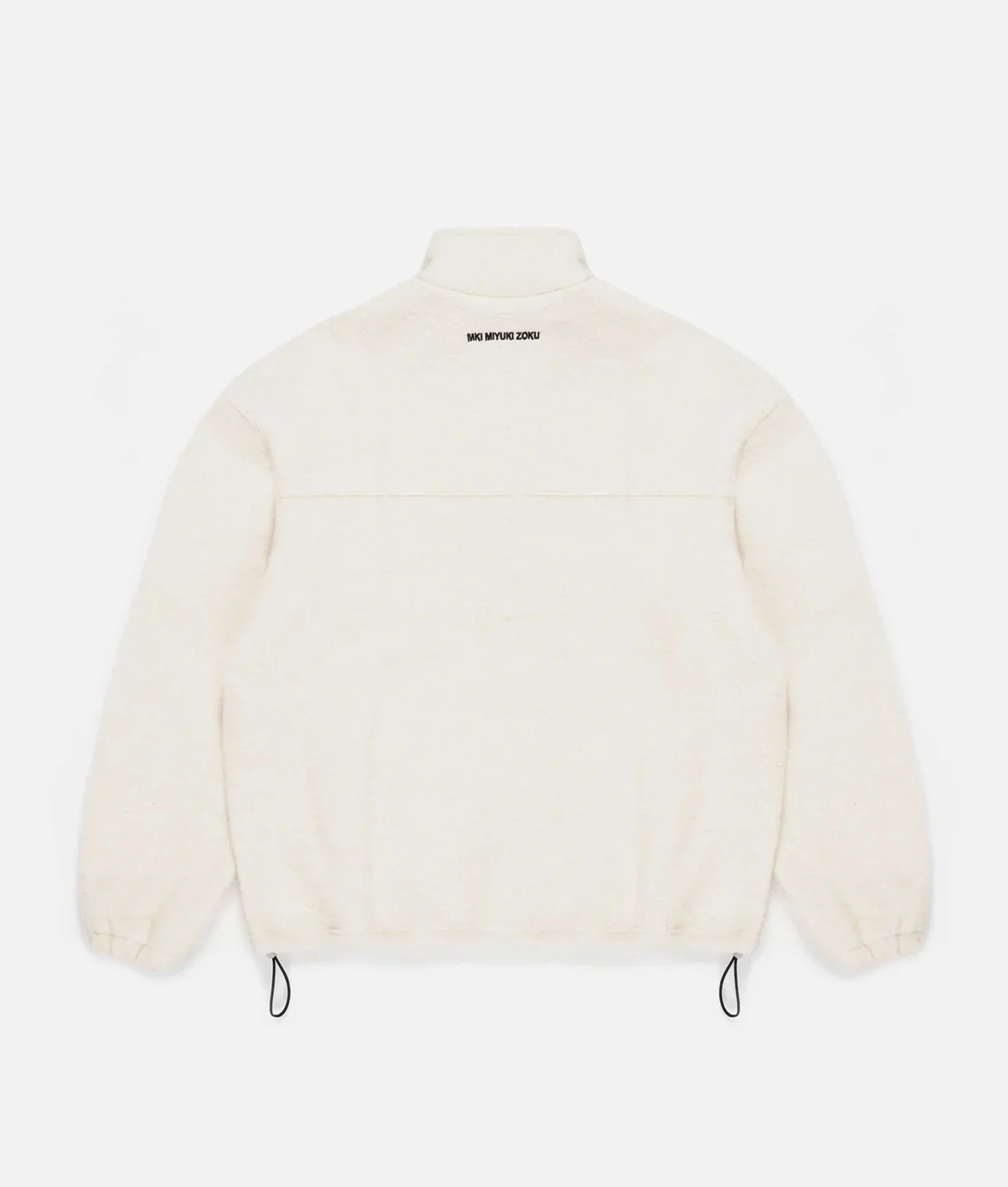 Oversized Fit Boucle Quarter Zip Sweatshirt - Image 3