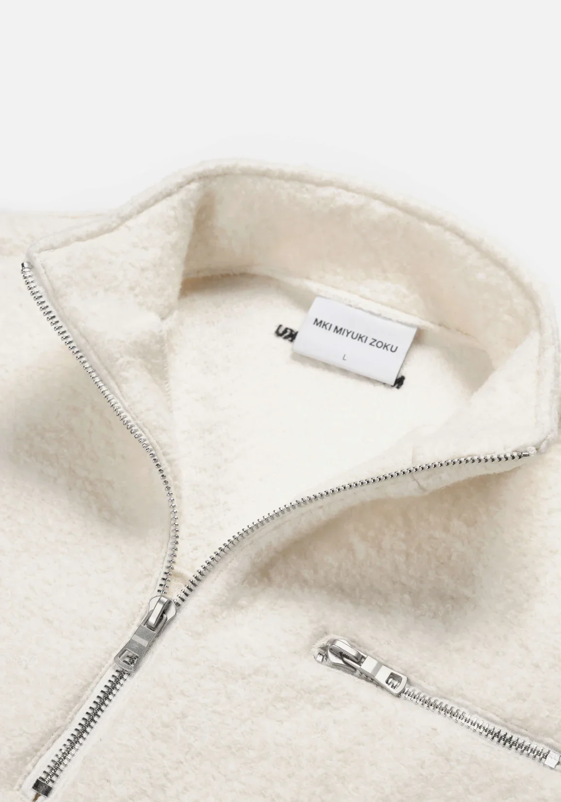 Oversized Fit Boucle Quarter Zip Sweatshirt - Image 6