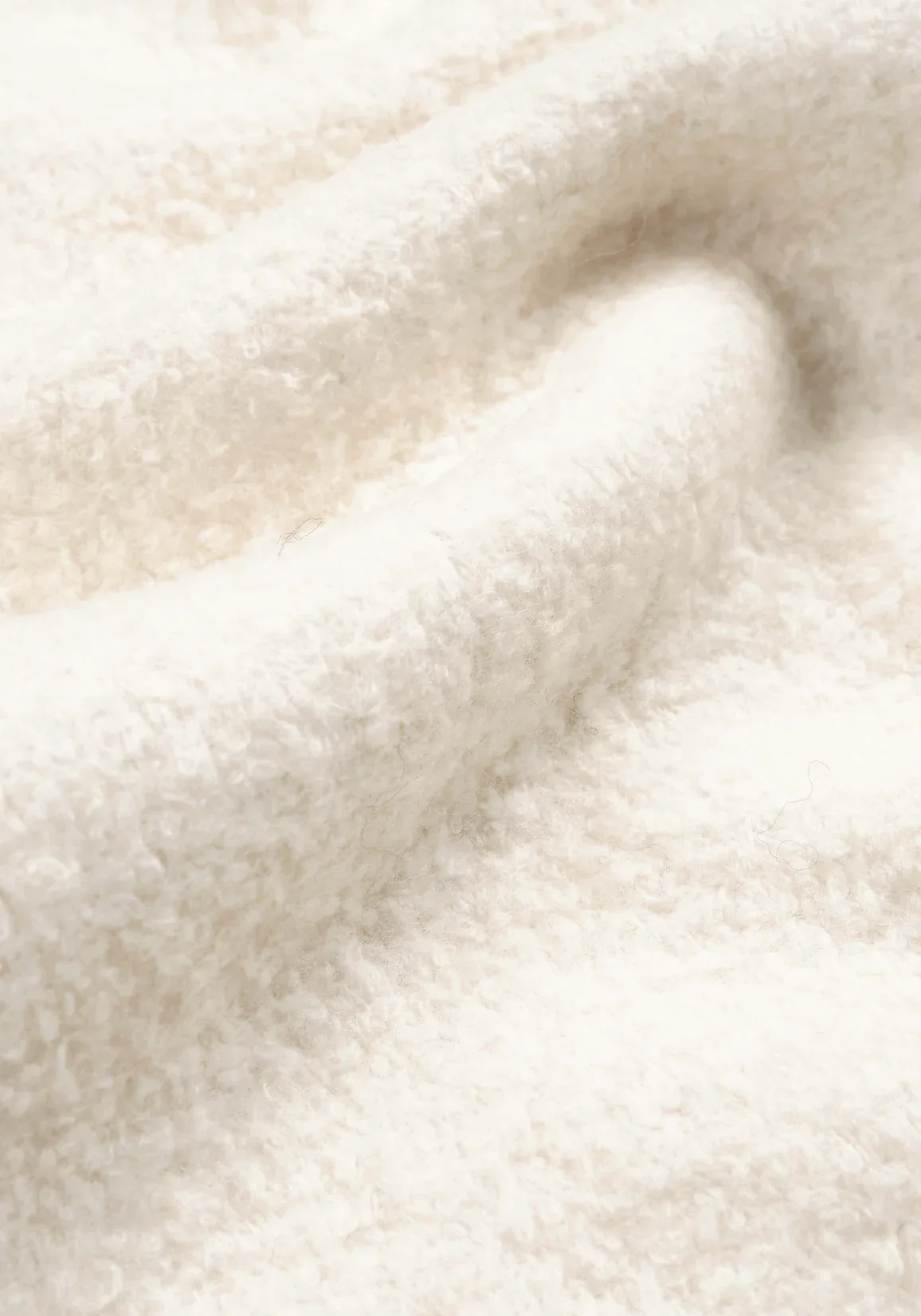 Oversized Fit Boucle Quarter Zip Sweatshirt - Image 7