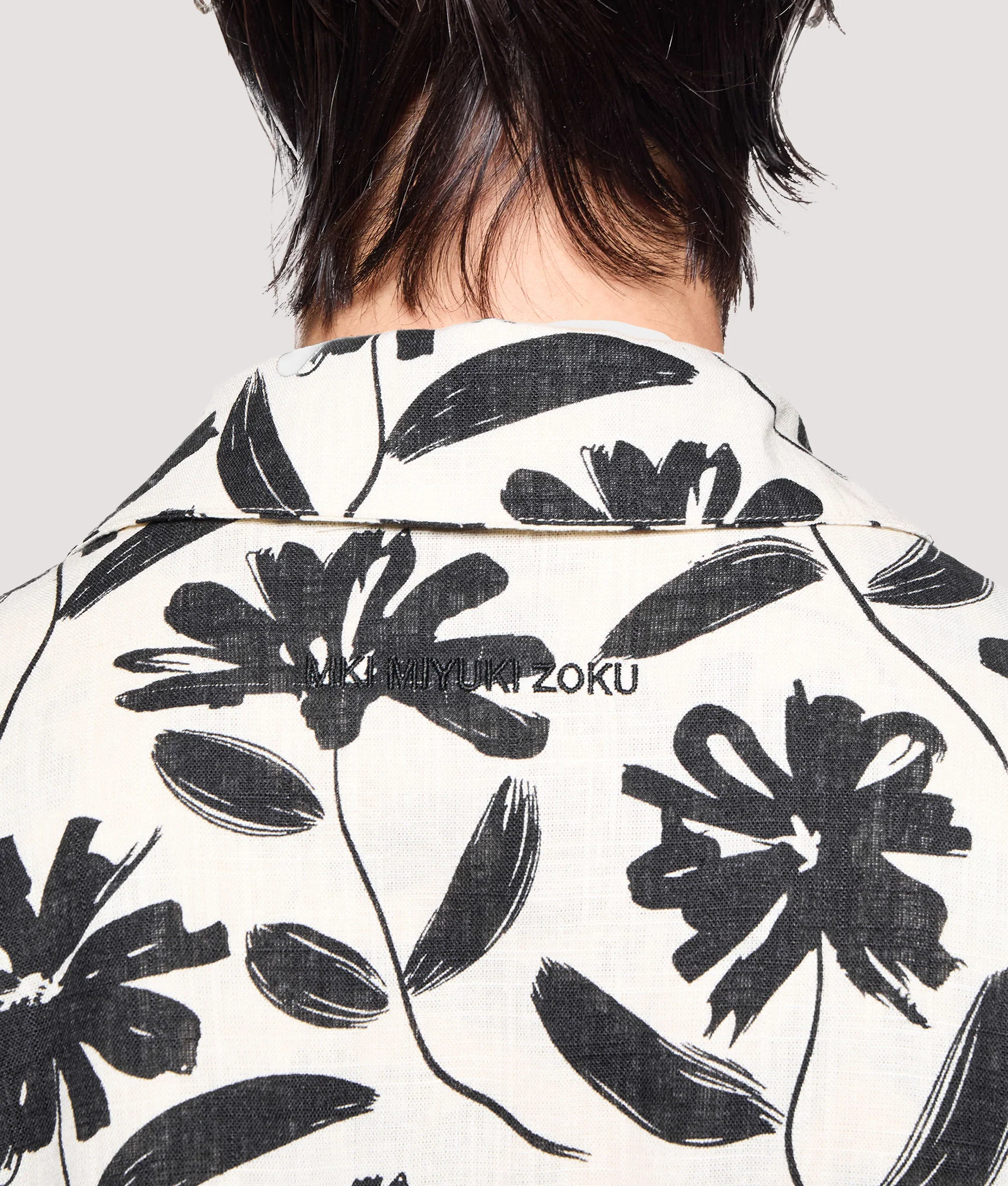 Box Fit Floral Linen Dress Shirt - Image 2
