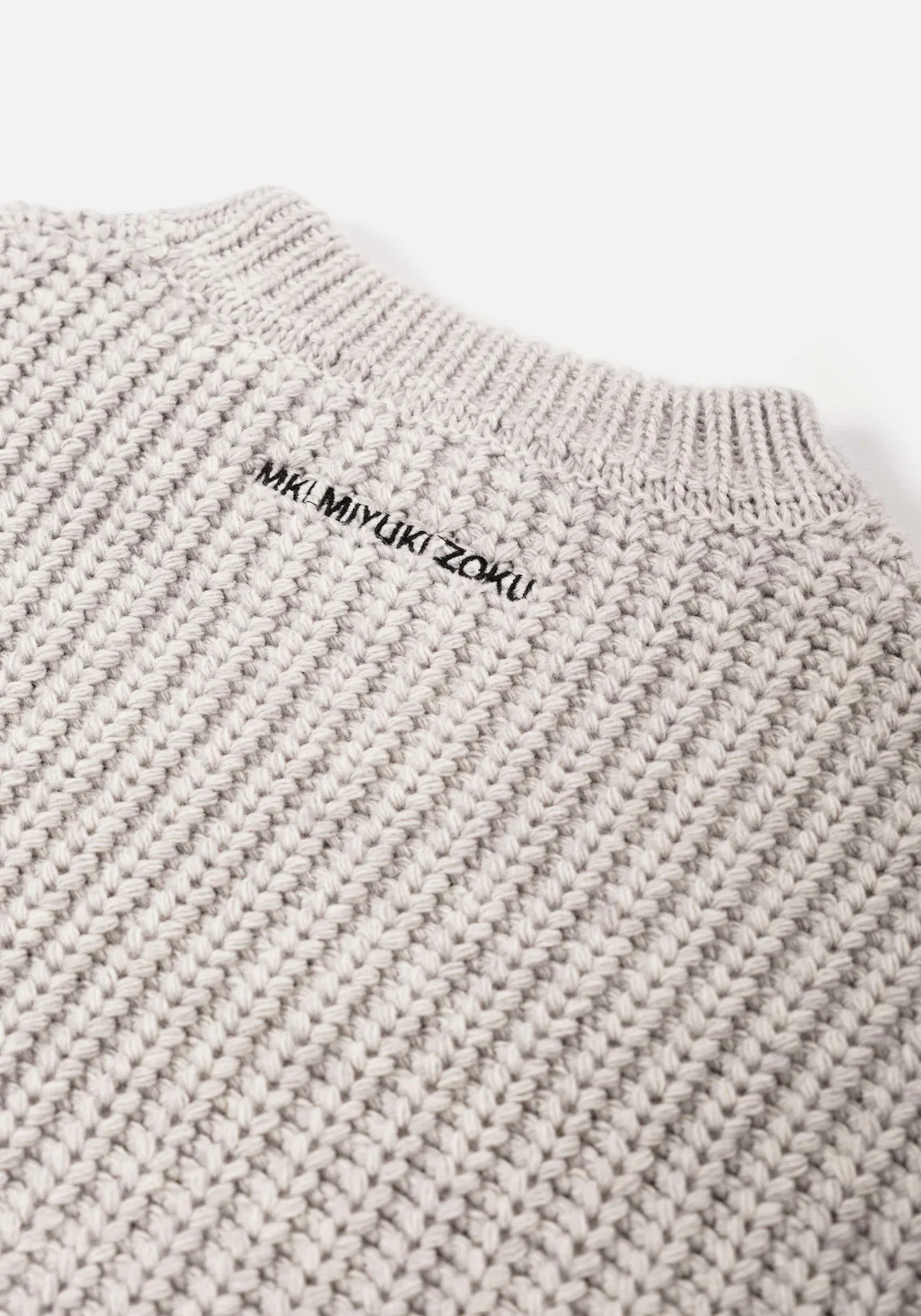 Oversized Fit Chunky Rib Knit Crewneck Jumper - Image 3