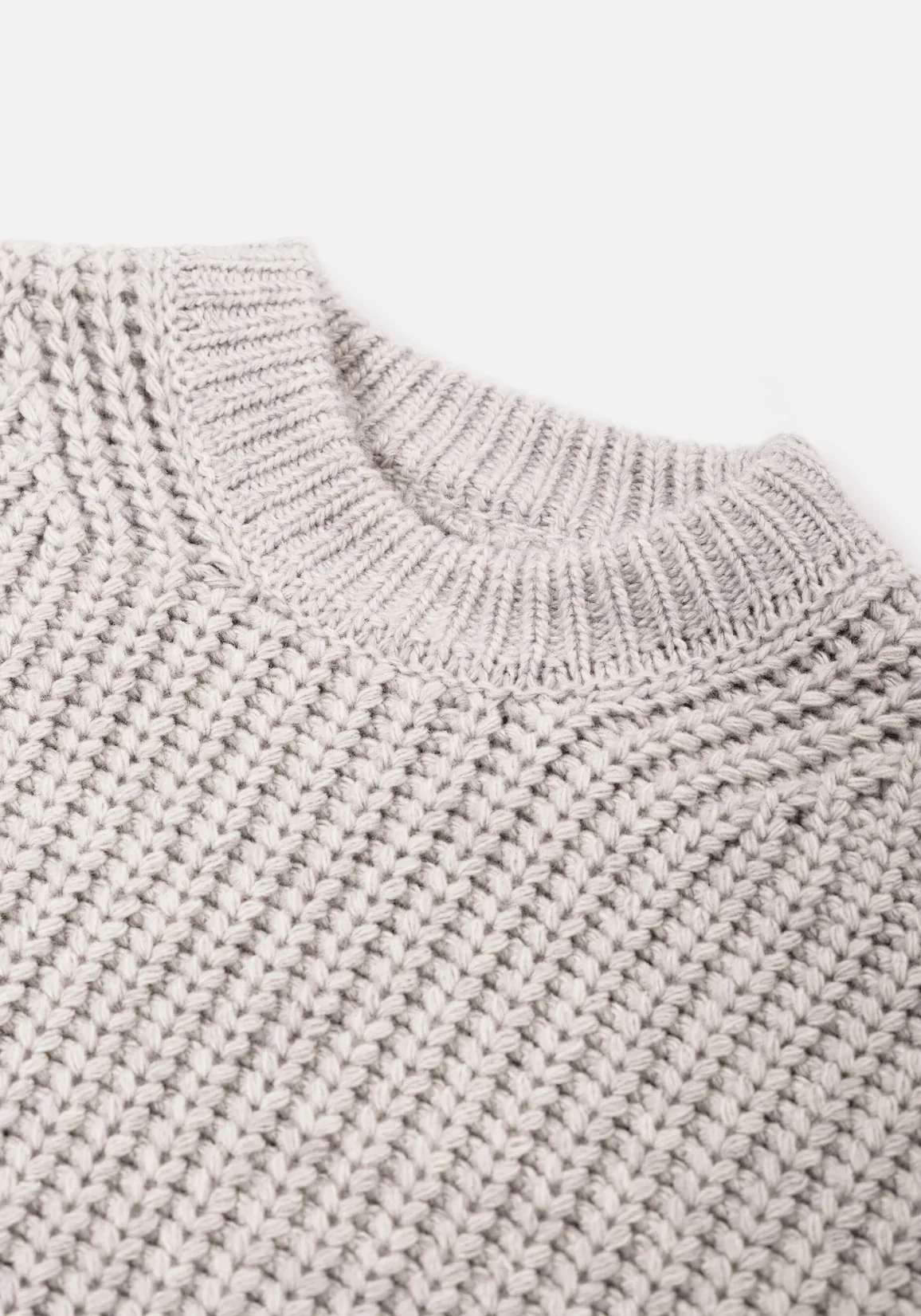 Oversized Fit Chunky Rib Knit Crewneck Jumper - Image 7