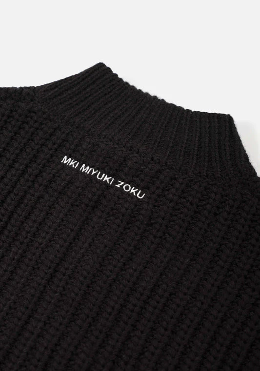 Oversized Fit Chunky Rib Knit Track Jacket - Image 6
