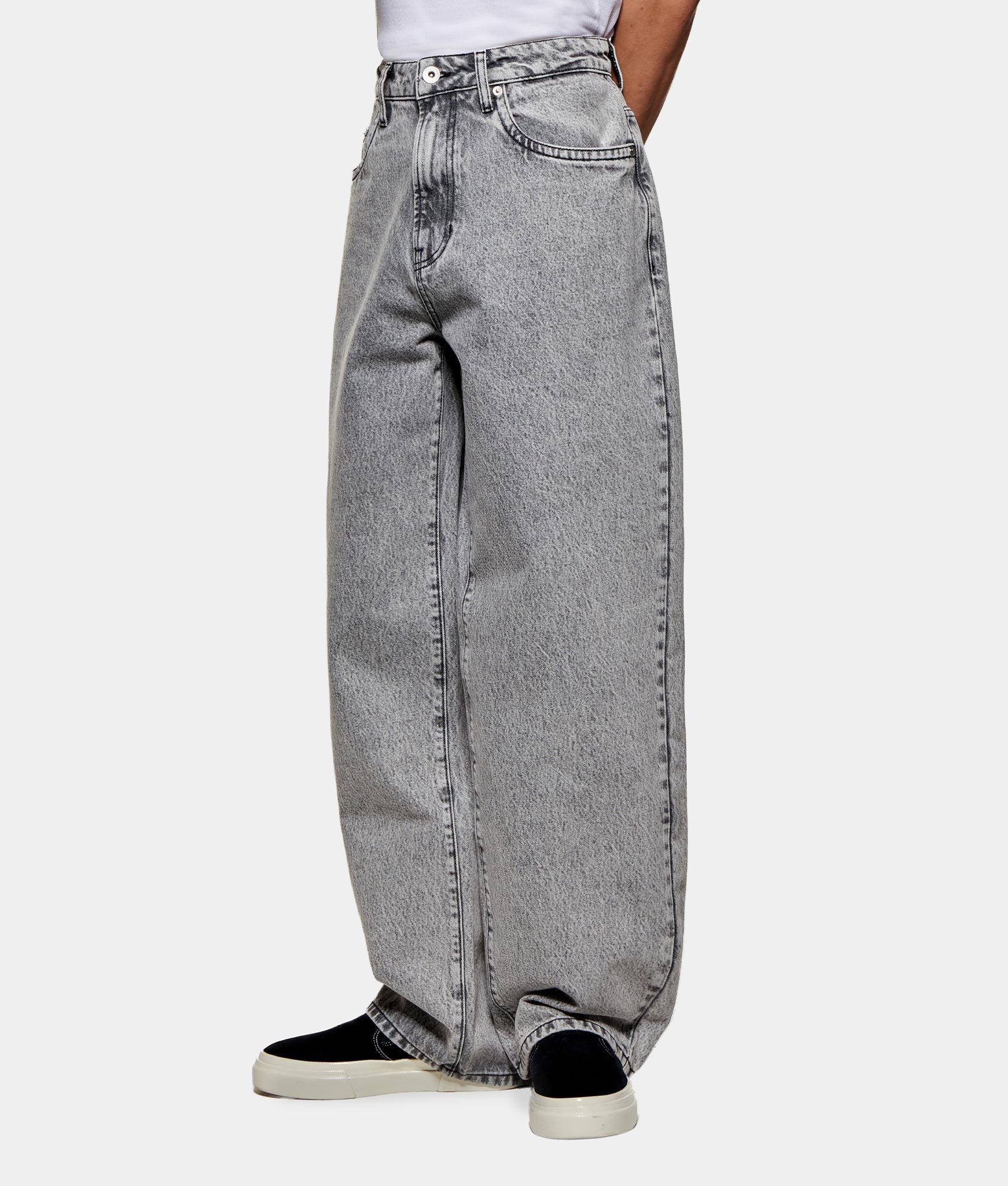 Denim Wide Leg Jeans - Image 3