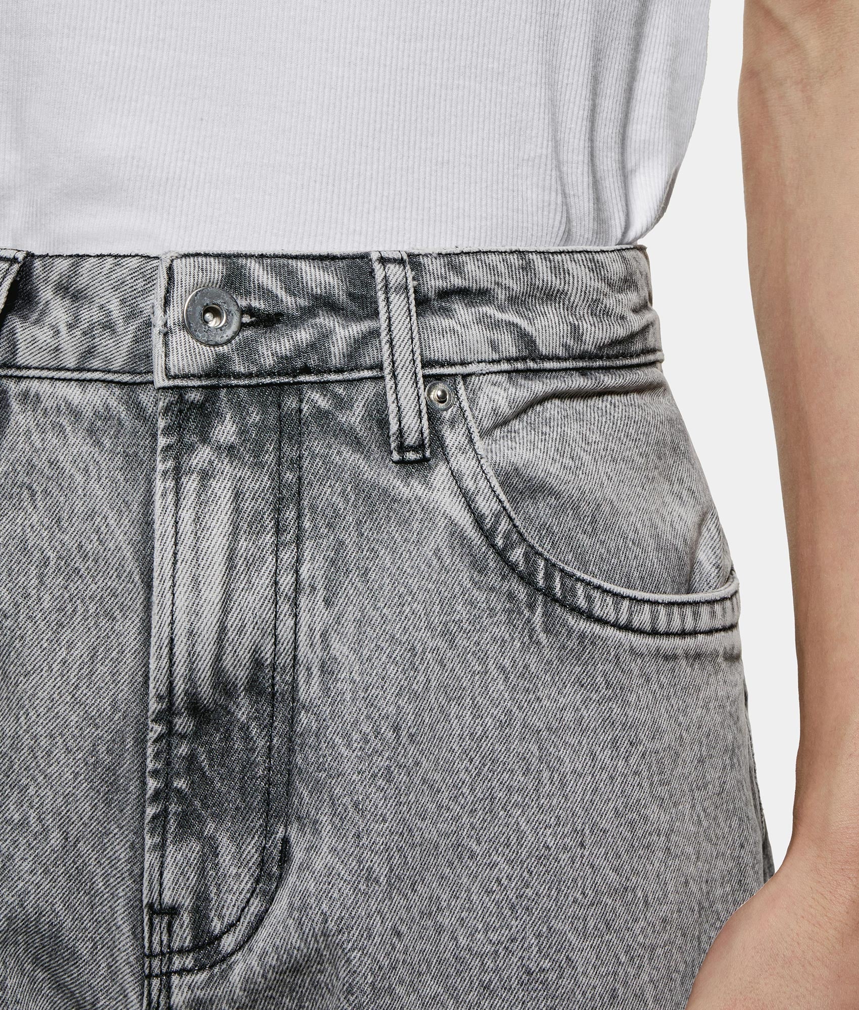 Denim Wide Leg Jeans - Image 4