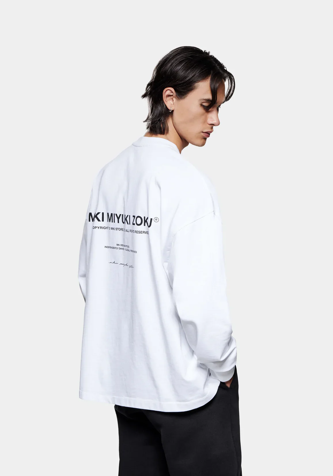 Oversized Long Sleeve Design Studio T-Shirt - Image 9
