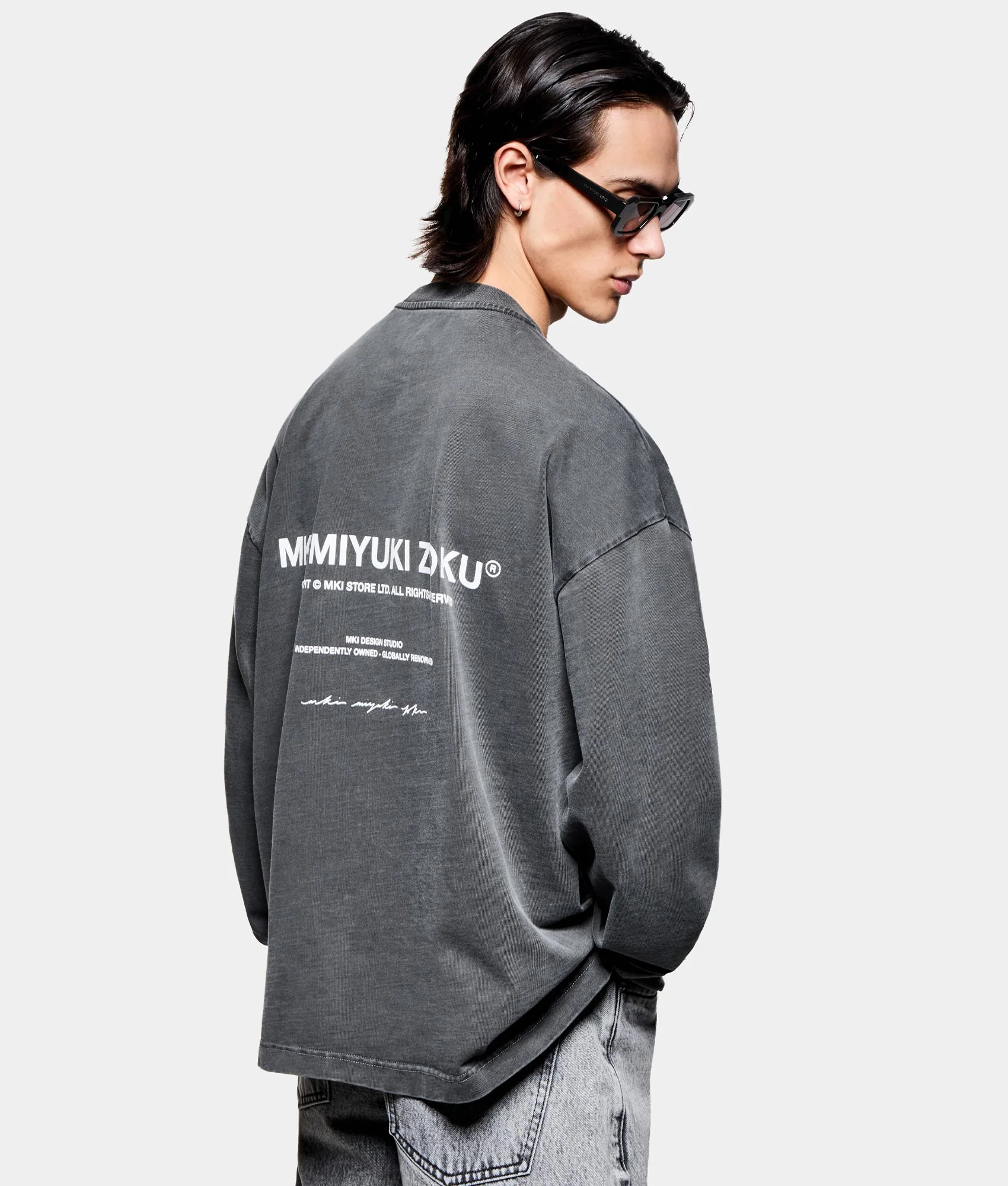 Oversized Long Sleeve Design Studio T-Shirt - Image 2
