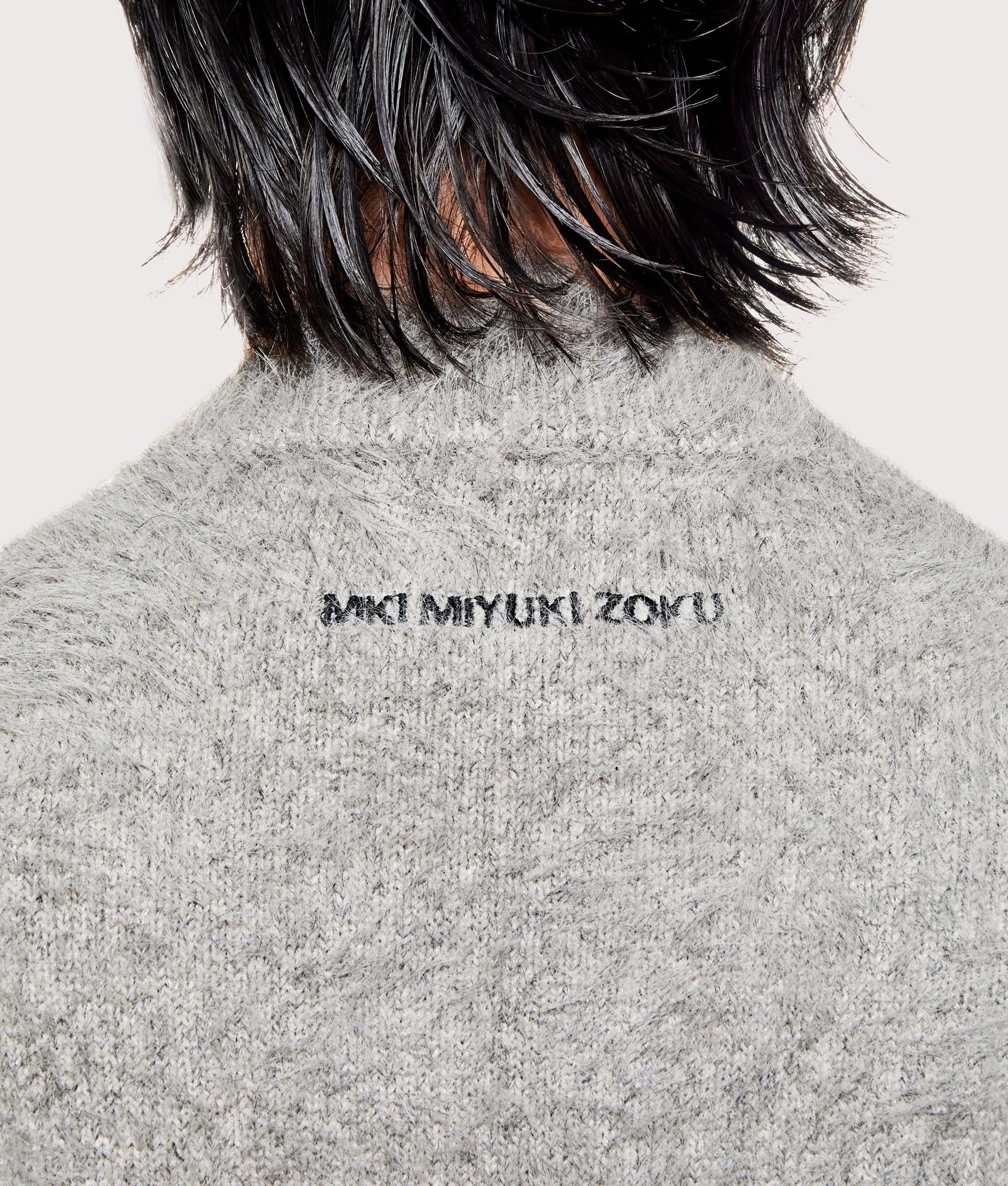 Faux Alpaca Knit Track Jacket - Image 2