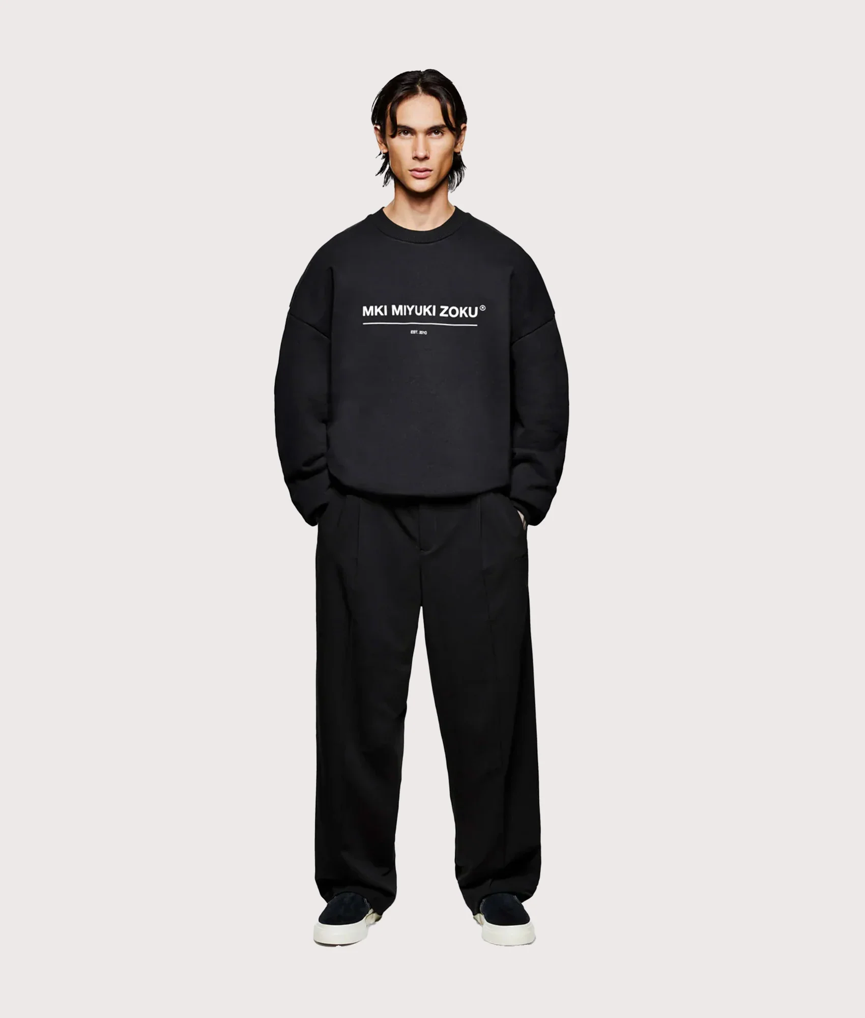 Oversized Linear Crewneck Sweatshirt - Image 6