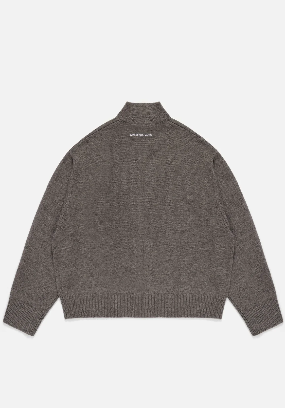 Oversized Fit Mohair Blend Knit Track Jacket - Image 4