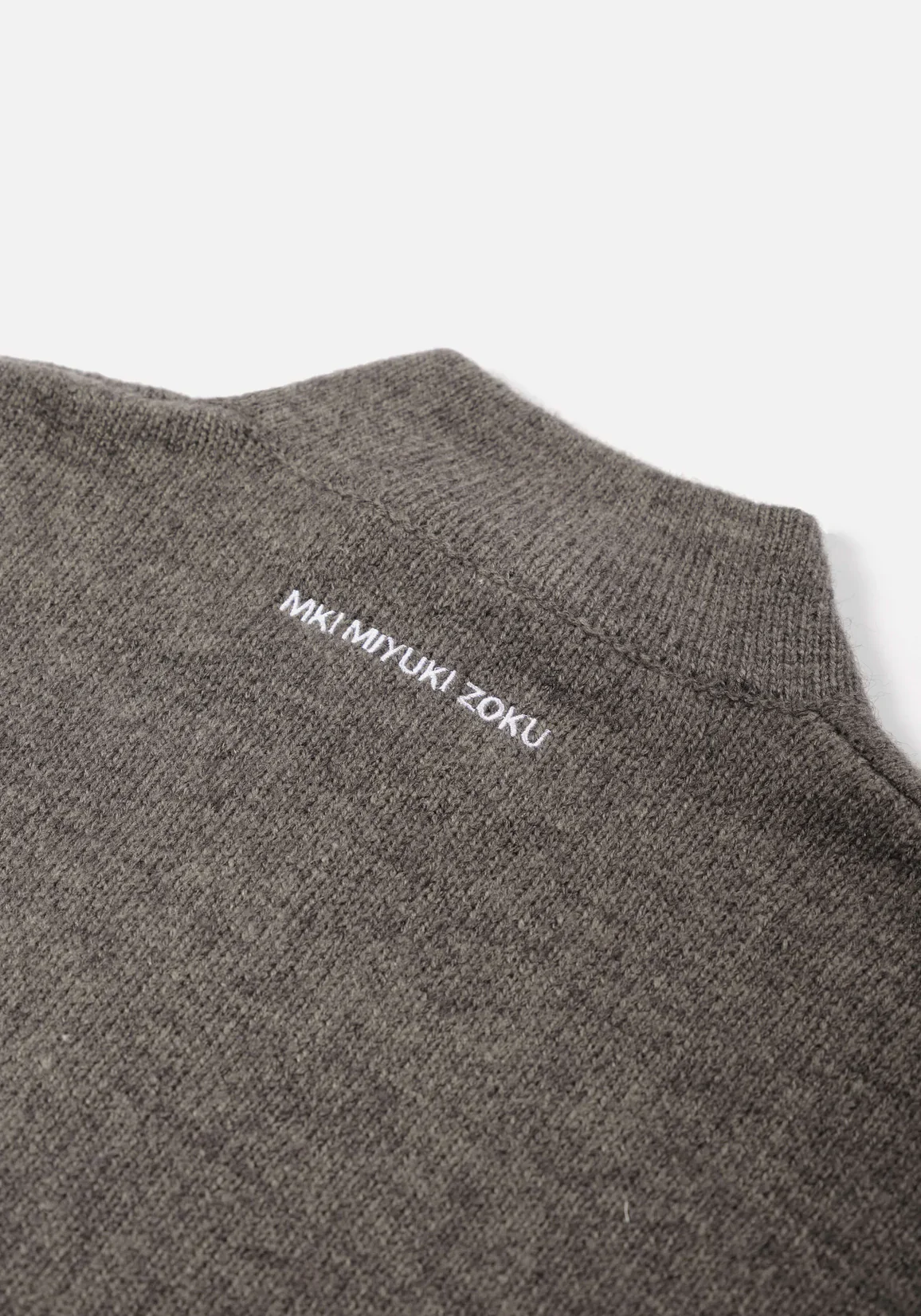 Oversized Fit Mohair Blend Knit Track Jacket - Image 7