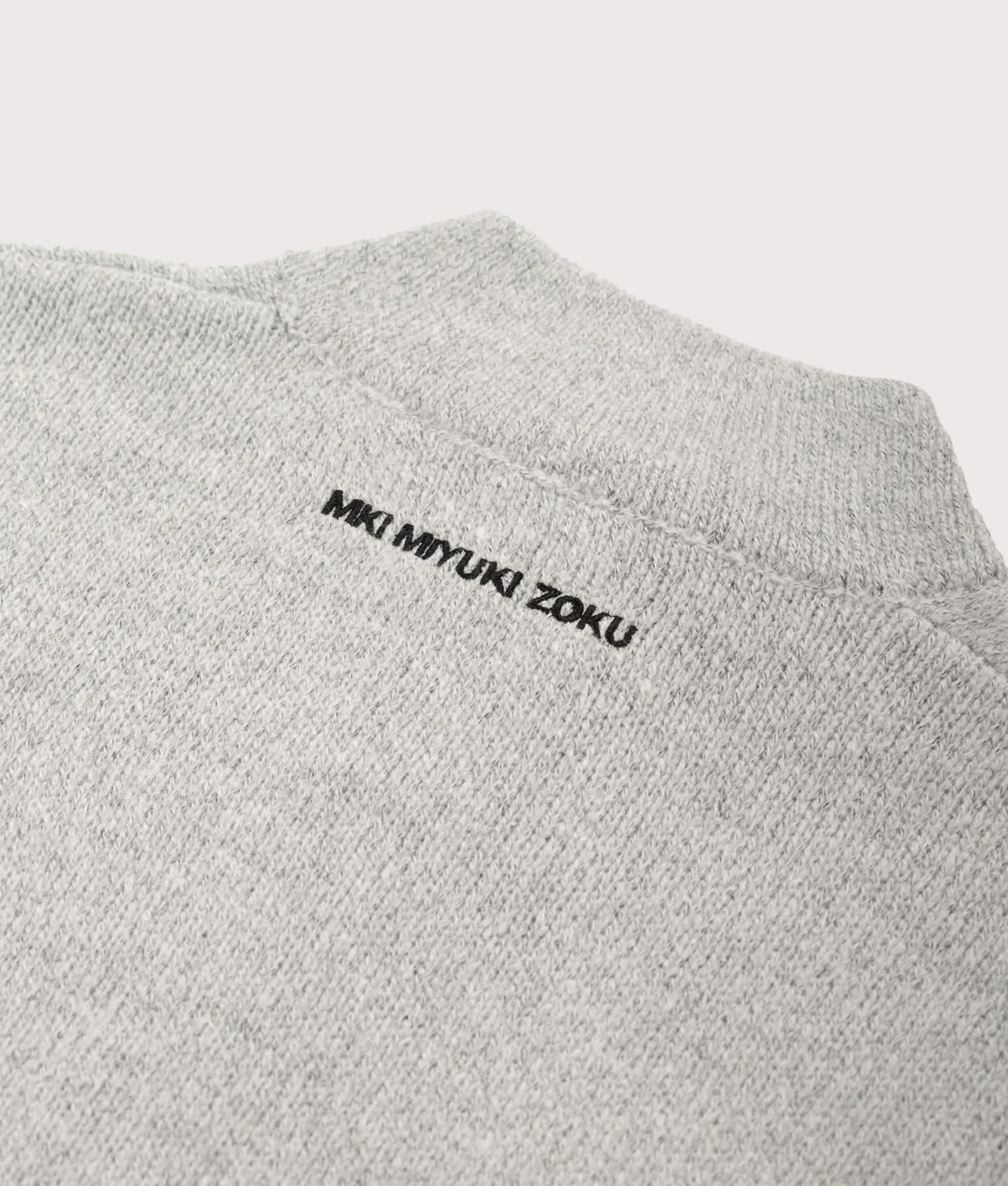 Oversized Fit Mohair Blend Knit Track Jacket - Image 3