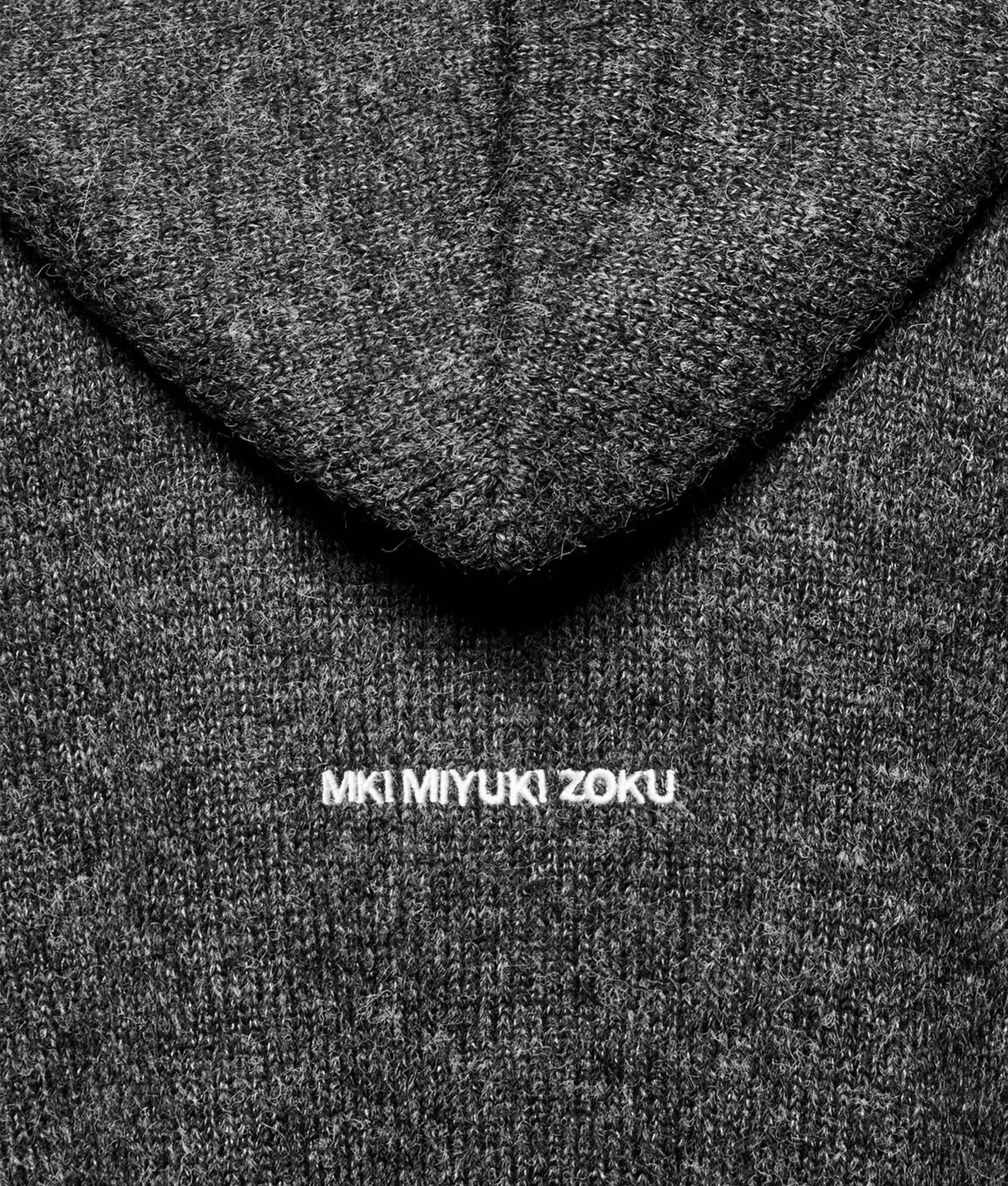 Mohair Blend Knit Zip Through Hoodie - Image 2