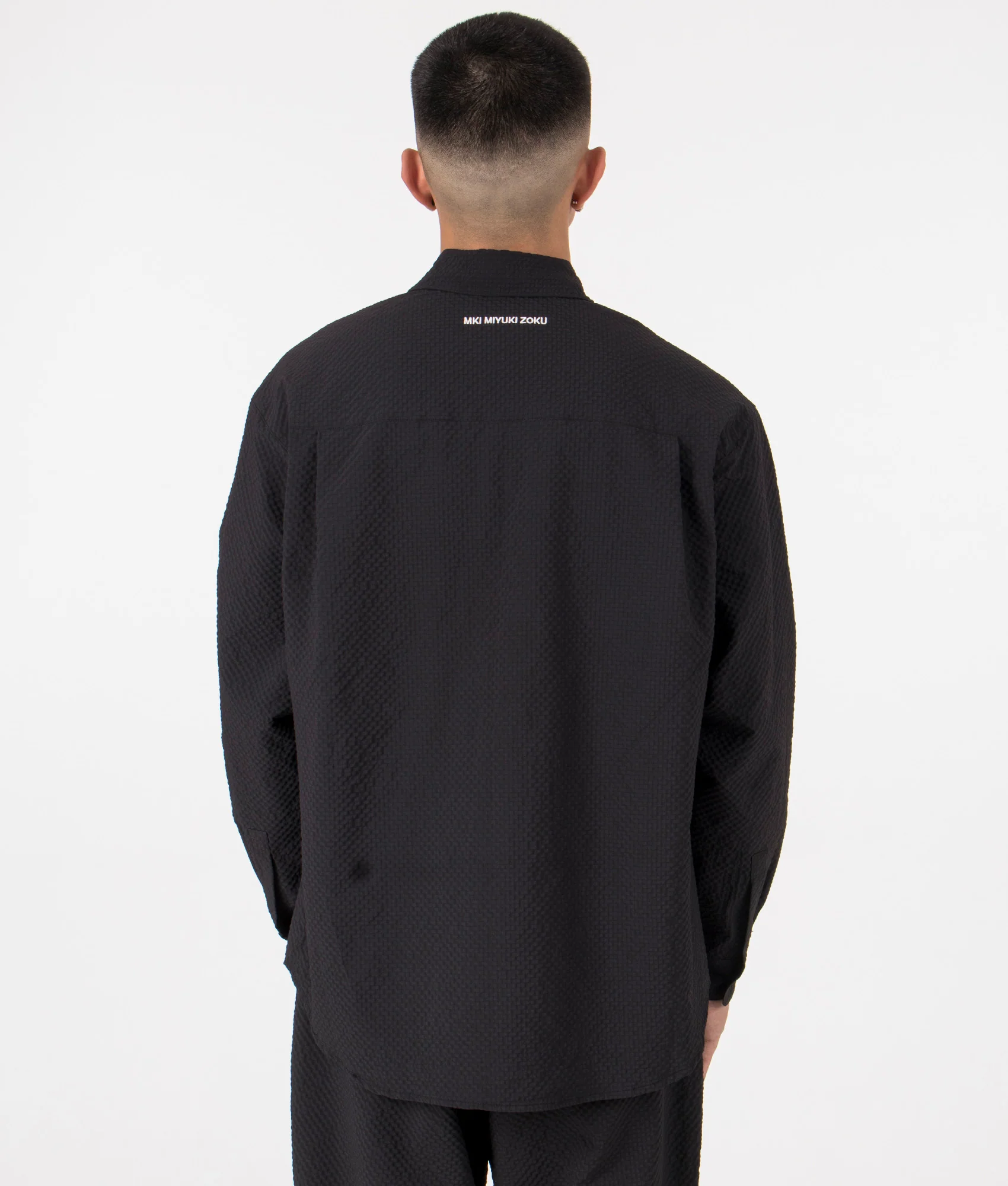 Oversized Seersucker Dress Shirt - Image 4