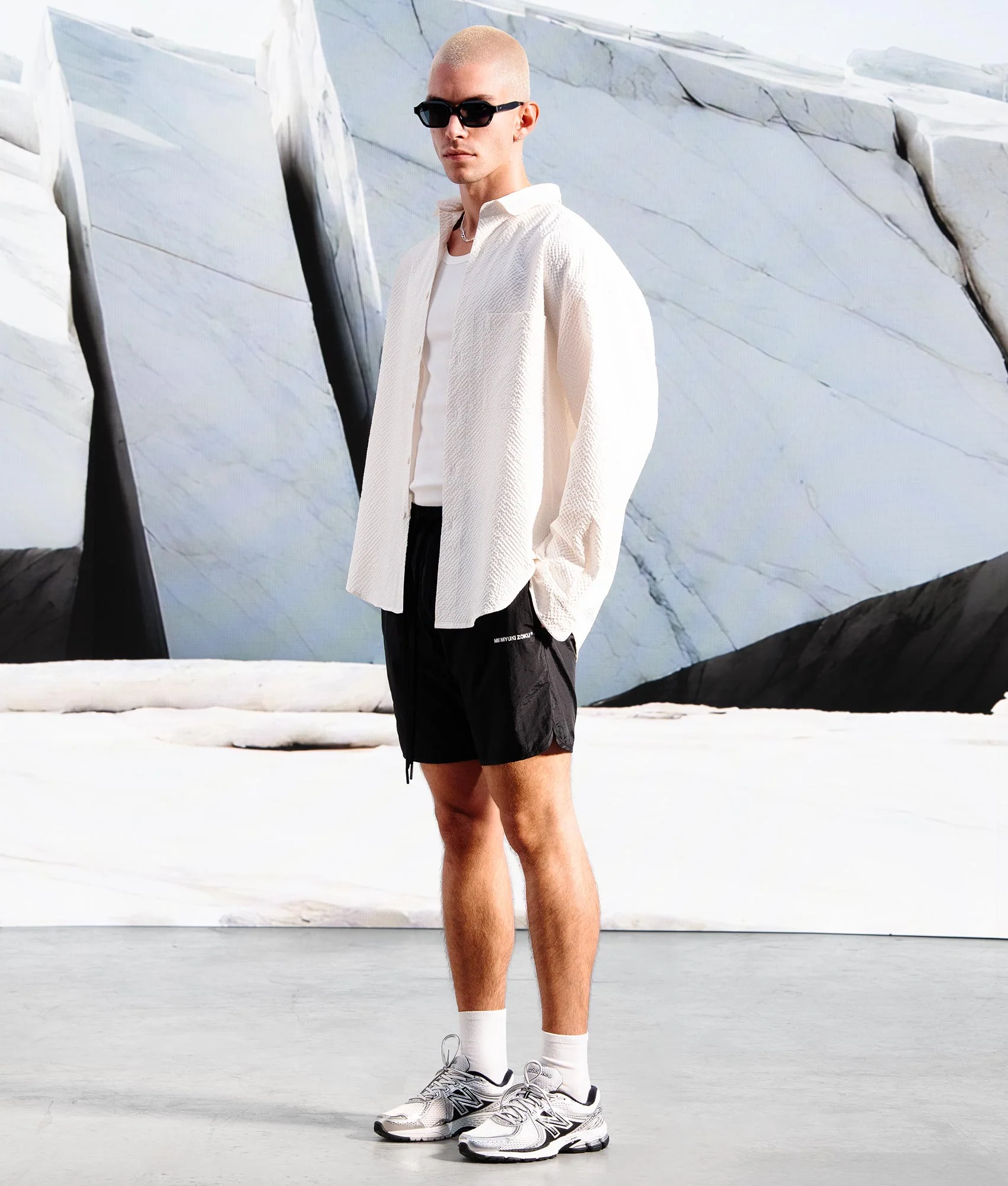 Oversized Seersucker Dress Shirt - Image 2