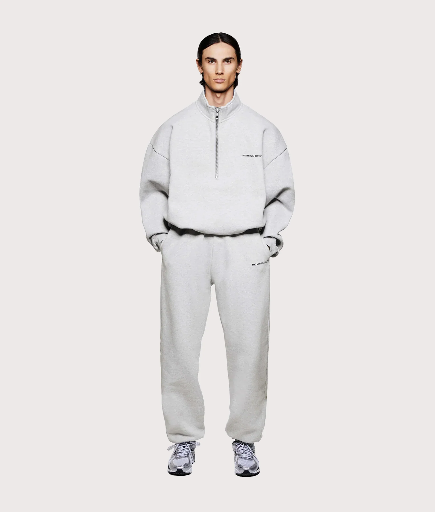 Oversized Uniform Quarter Zip Sweatshirt - Image 4