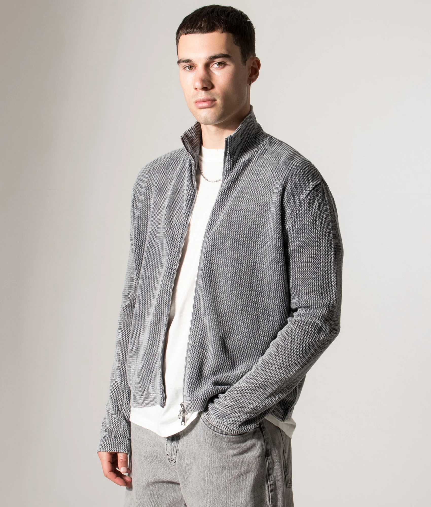 Pigment Dyed Loose Gauge Track Jacket