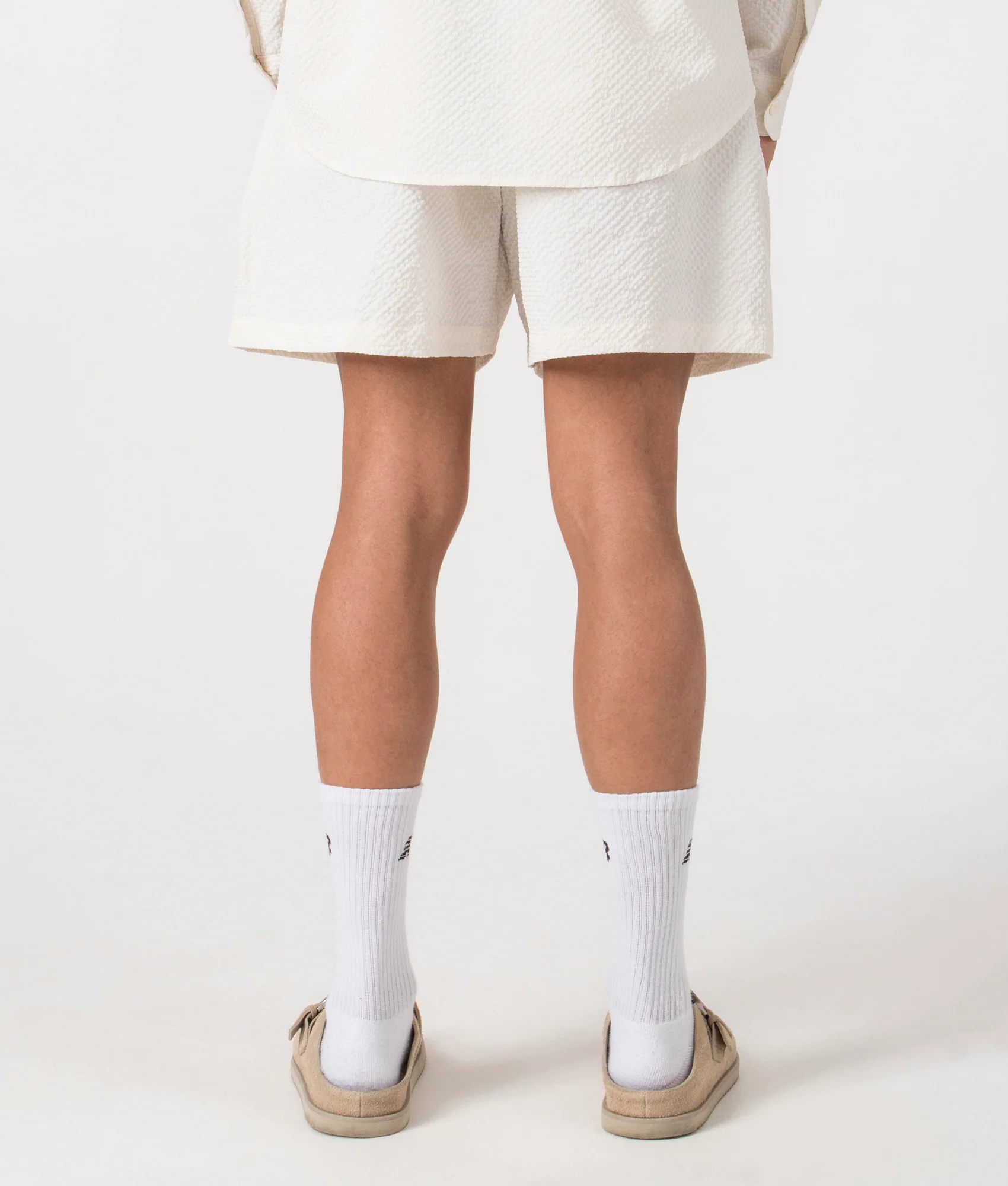 Relaxed Fit Seersucker Shorts - Image 11