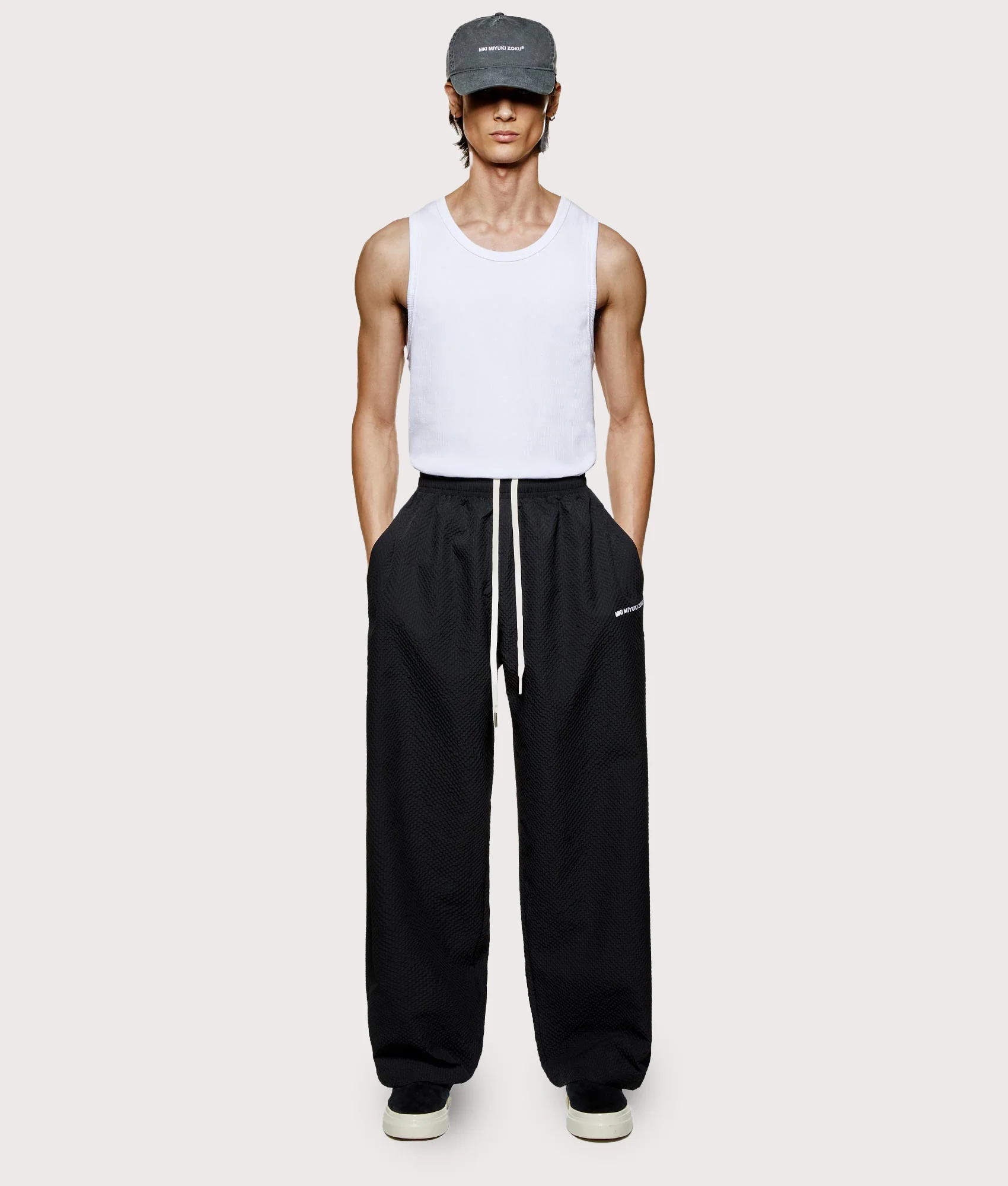 Seersucker Wide Leg Trousers - Image 4
