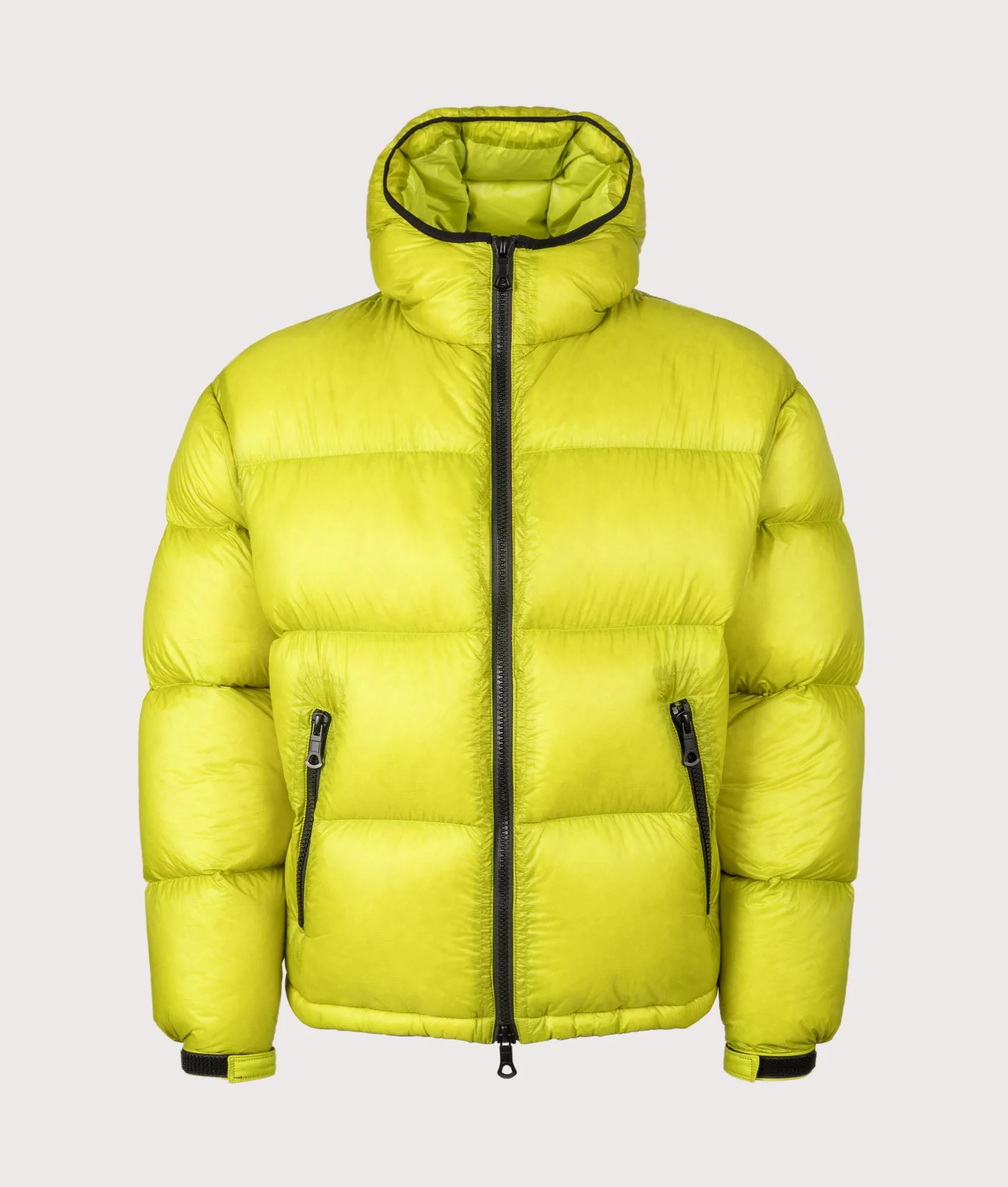 Translucent Hooded Bubble Jacket