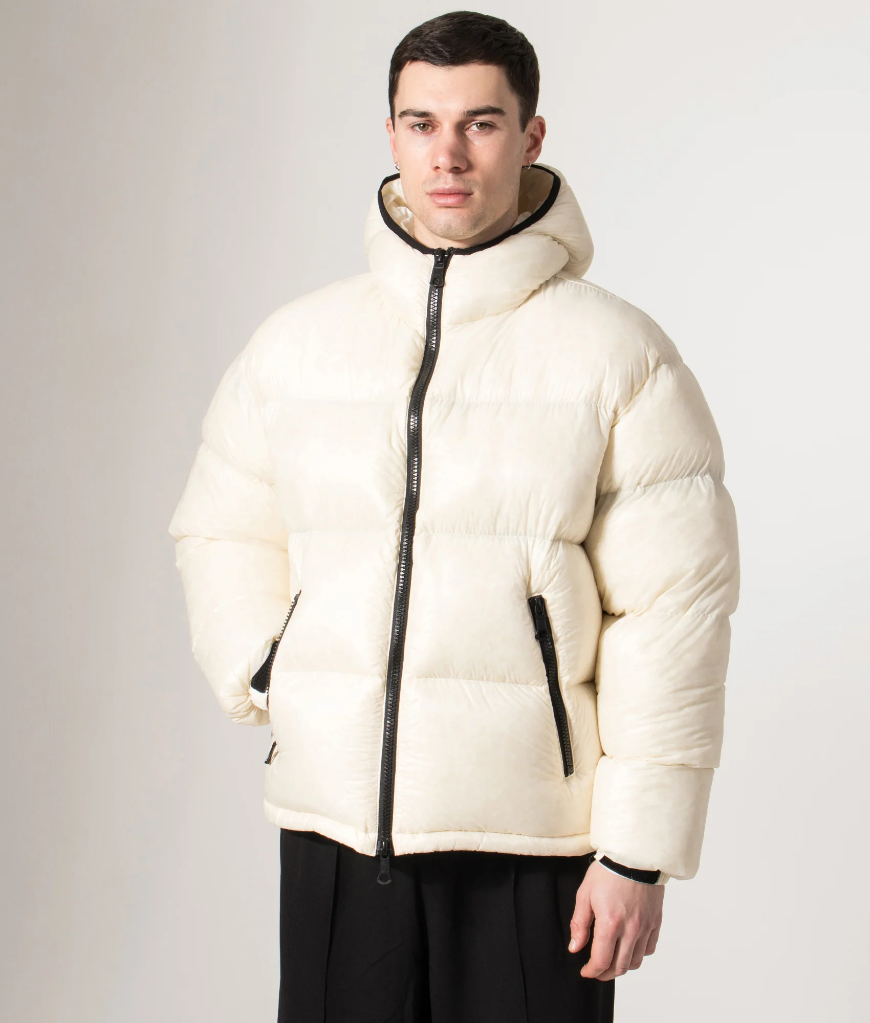 Translucent Hooded Bubble Jacket - Image 2