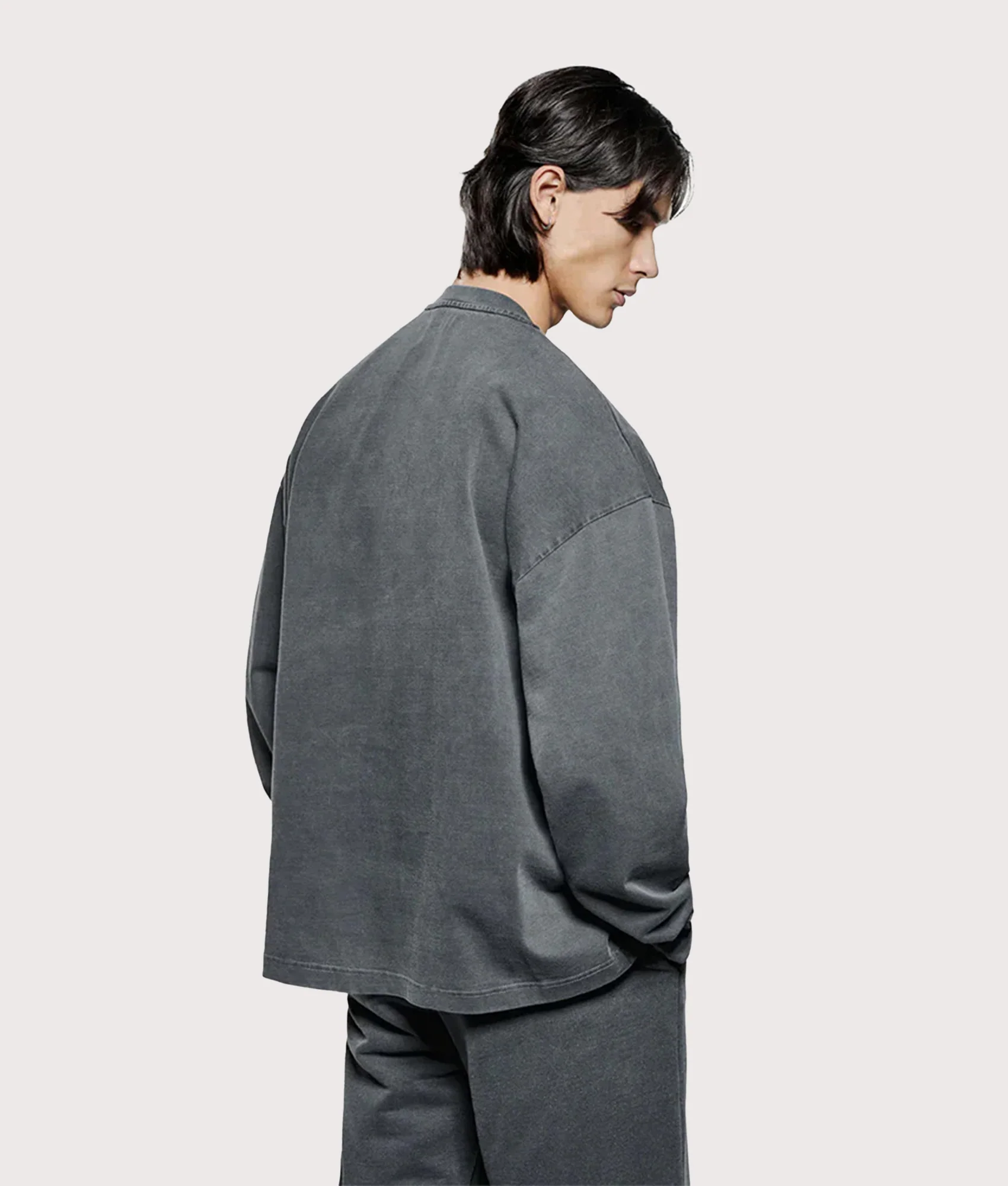 Oversized Long Sleeve Uniform T-Shirt - Image 4