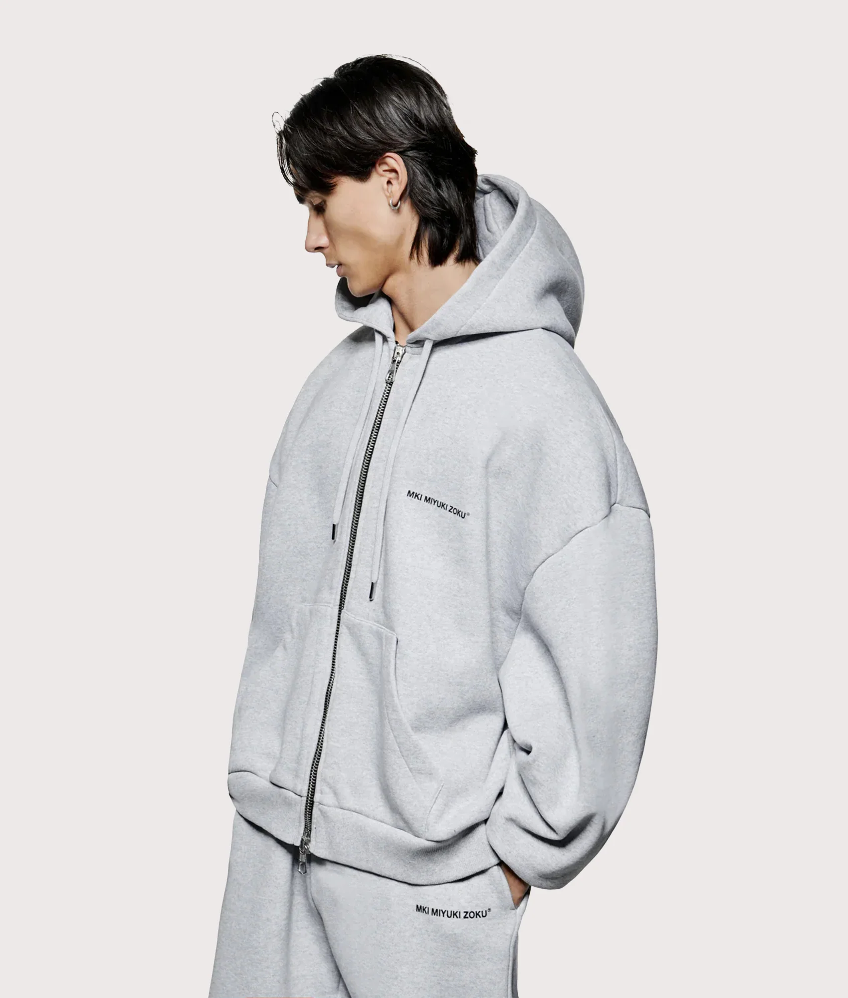 Oversized Uniform Zip Through Hoodie - Image 3