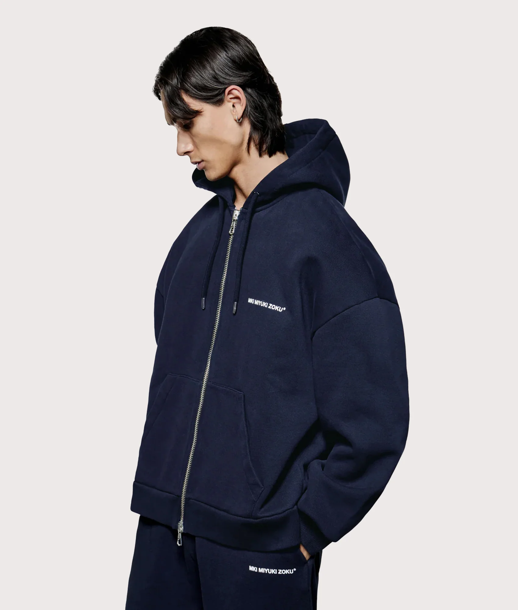 Oversized Uniform Zip Through Hoodie - Image 4