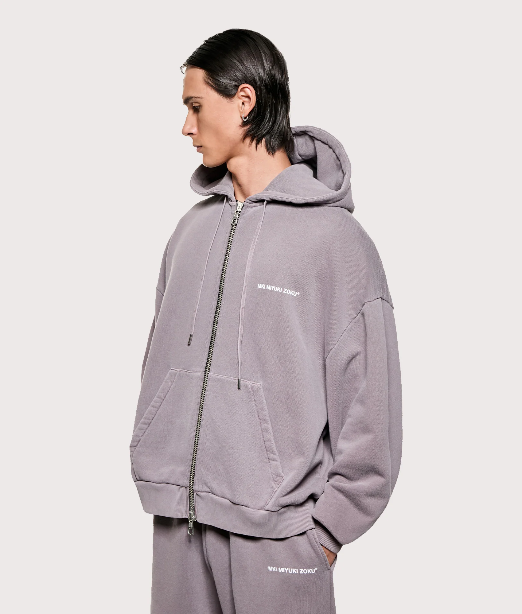Oversized Uniform Zip Through Hoodie - Image 3