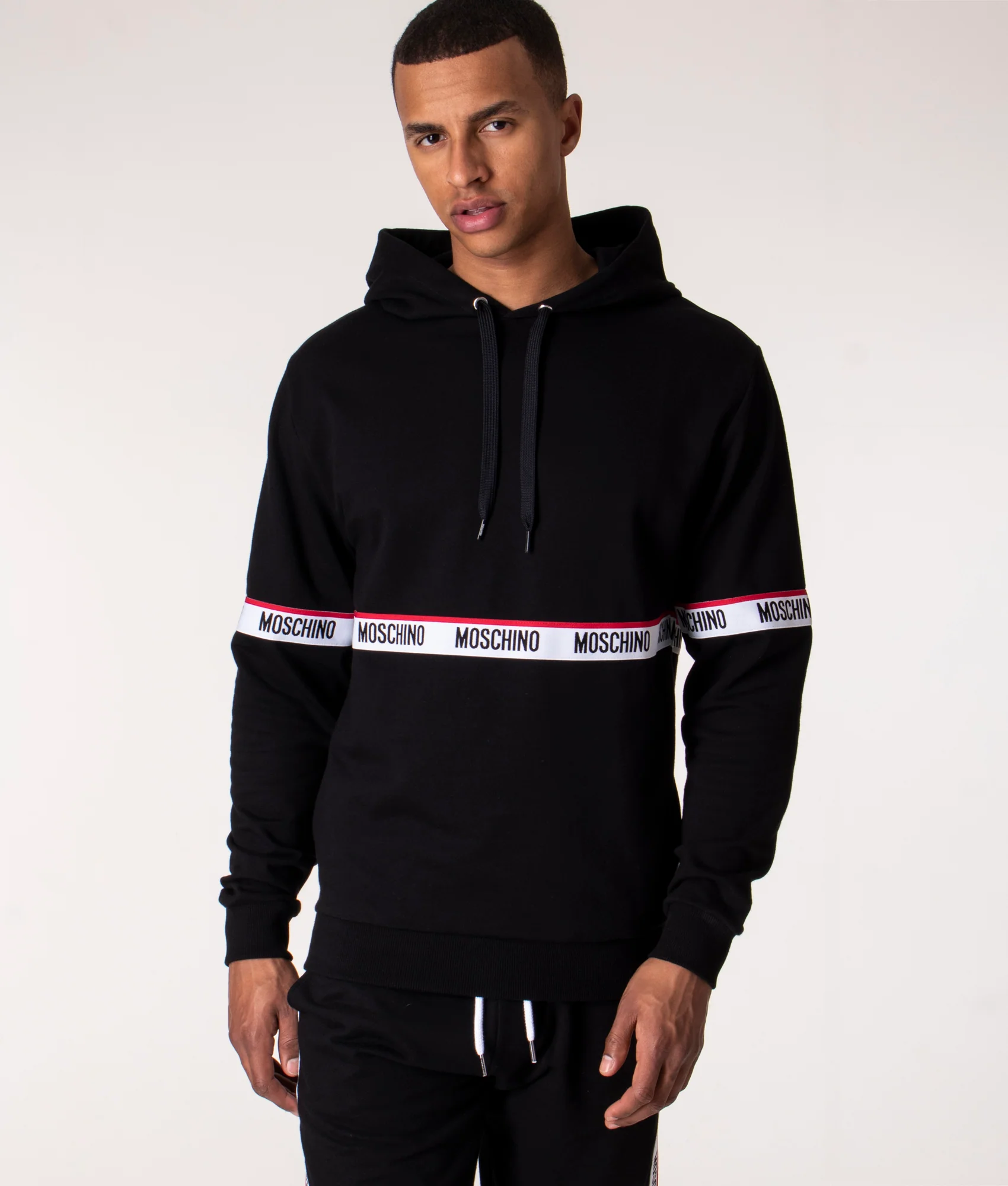 Taped Detail Hoodie