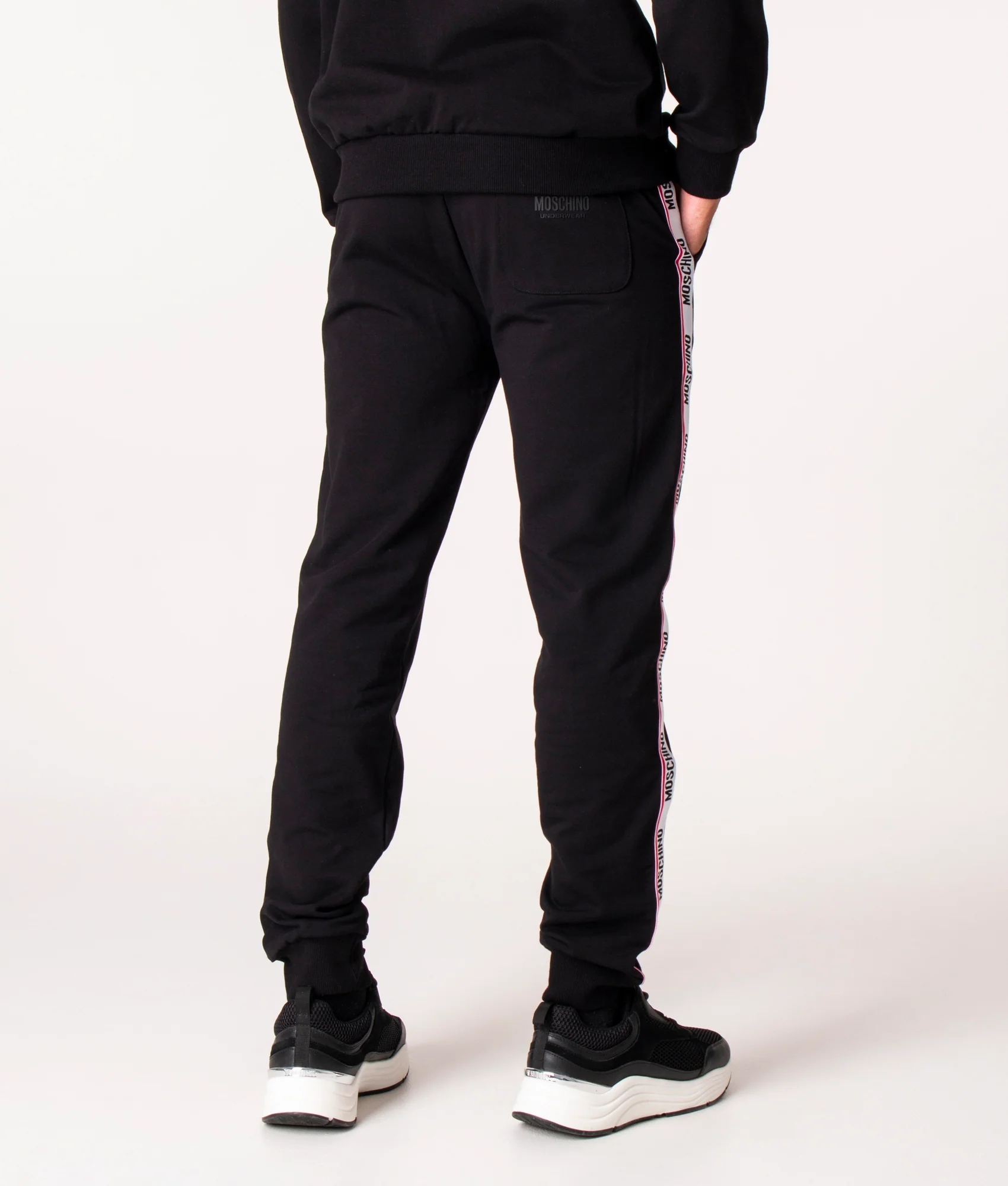 Regular Fit Logo Taped Joggers - Image 4