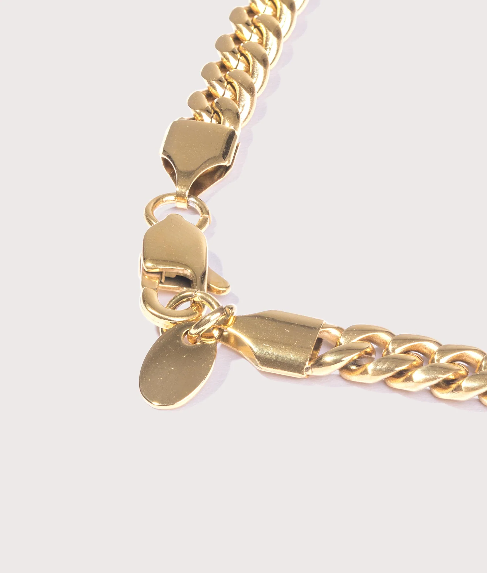 18K Gold Plated Cuban Link Chain 6mm 22" - Image 3