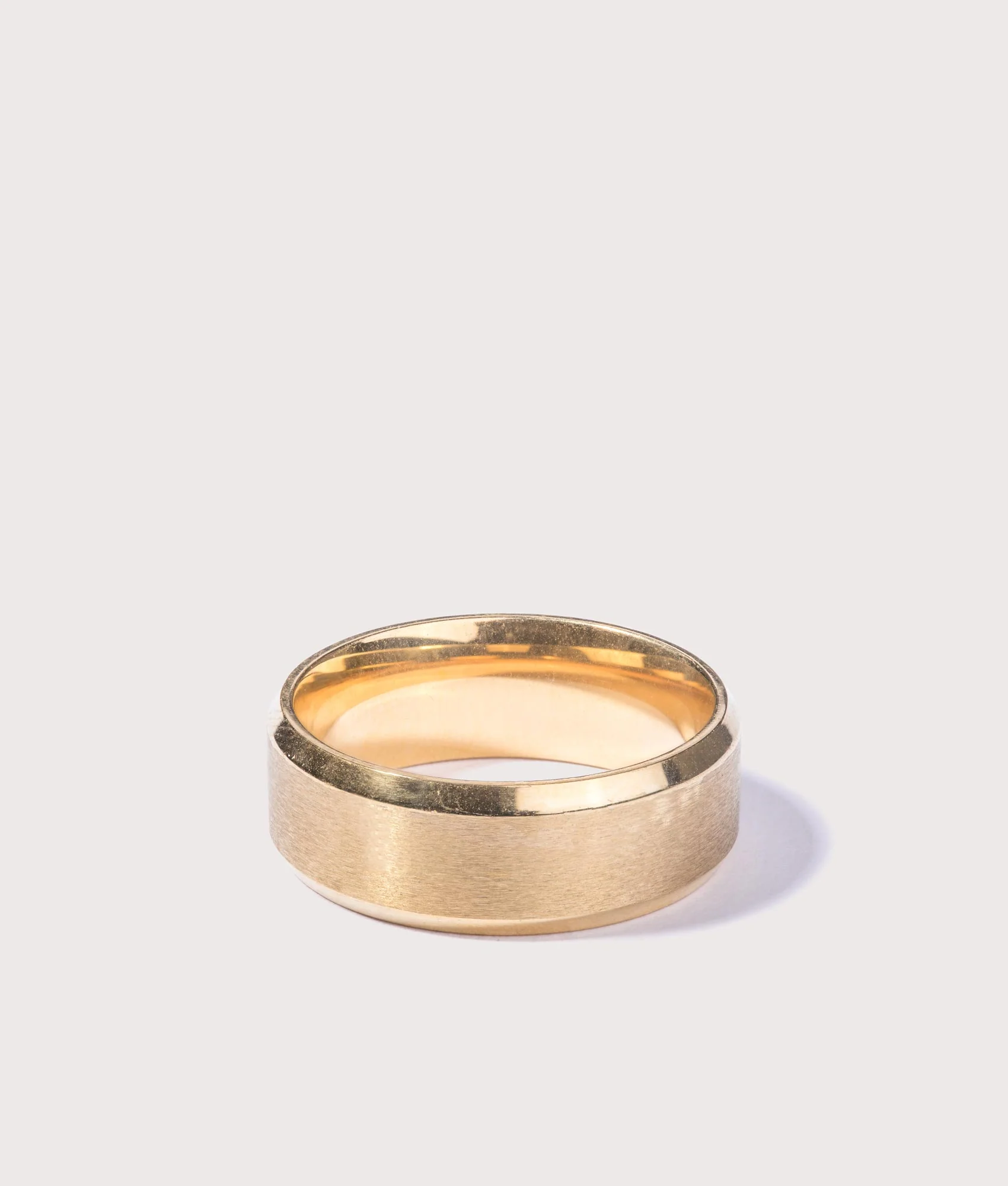 Gold Stainless Steel Band Ring
