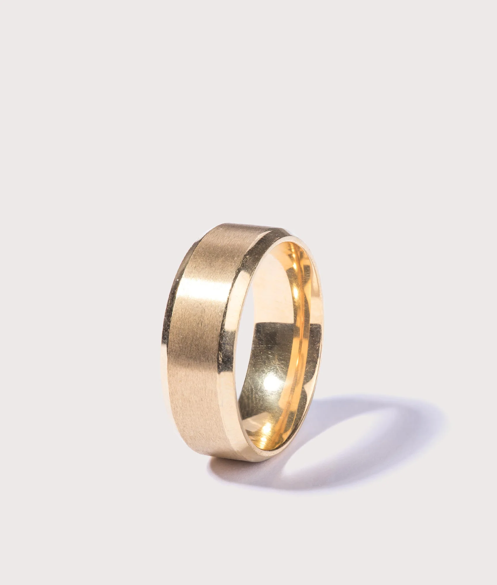 Gold Stainless Steel Band Ring - Image 2