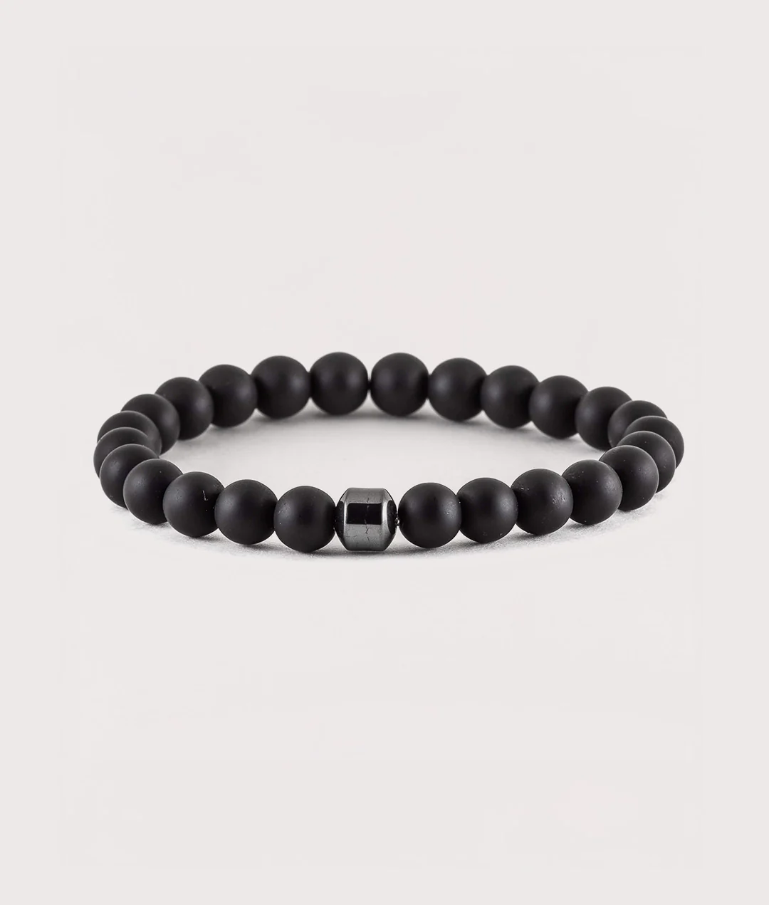 Onyx Beaded Stretch Bracelet