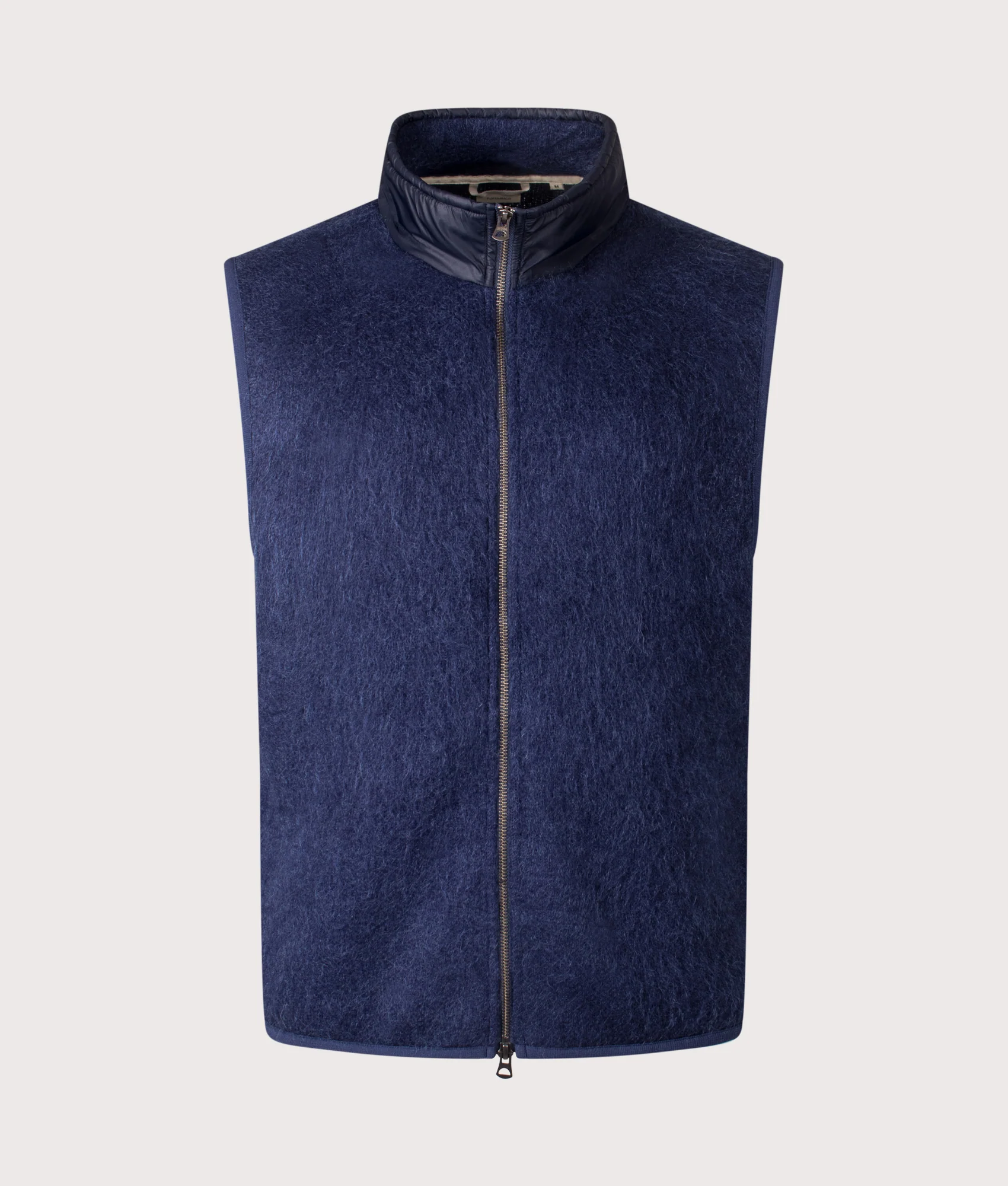 Zip-Up Mohair Vest