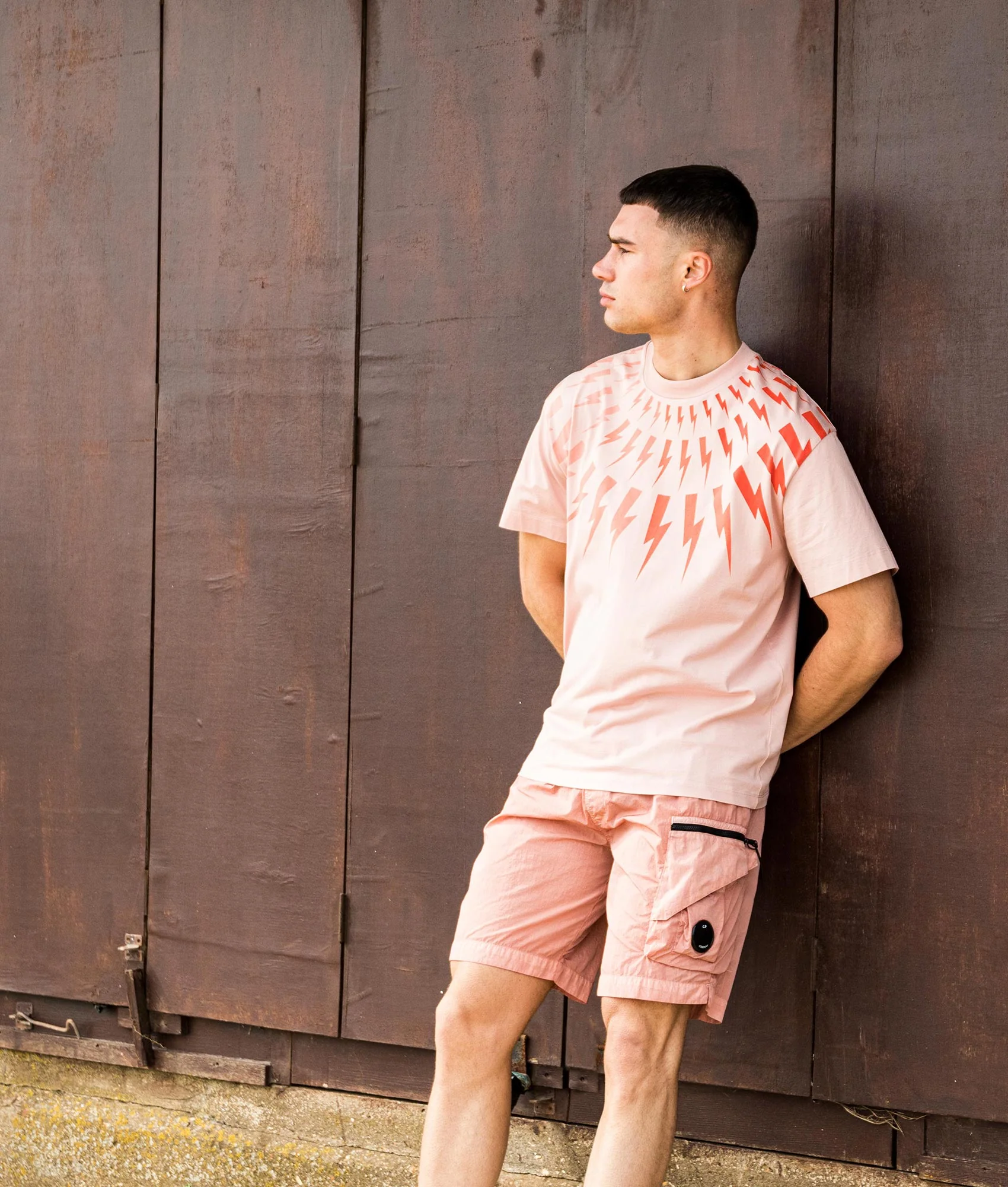 Degrade' Fair Isle Thunderbolt T-Shirt - Image 2