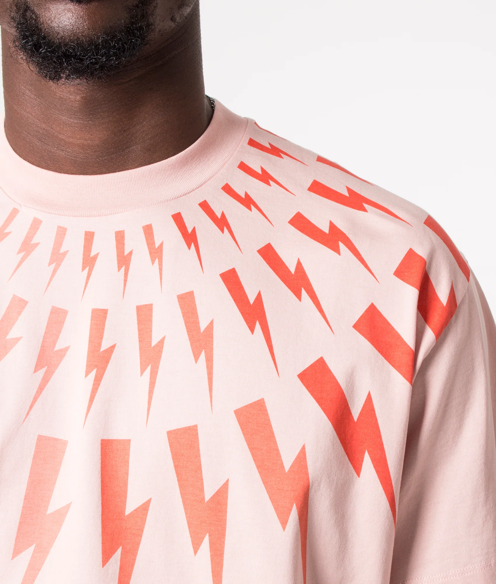 Degrade' Fair Isle Thunderbolt T-Shirt - Image 3