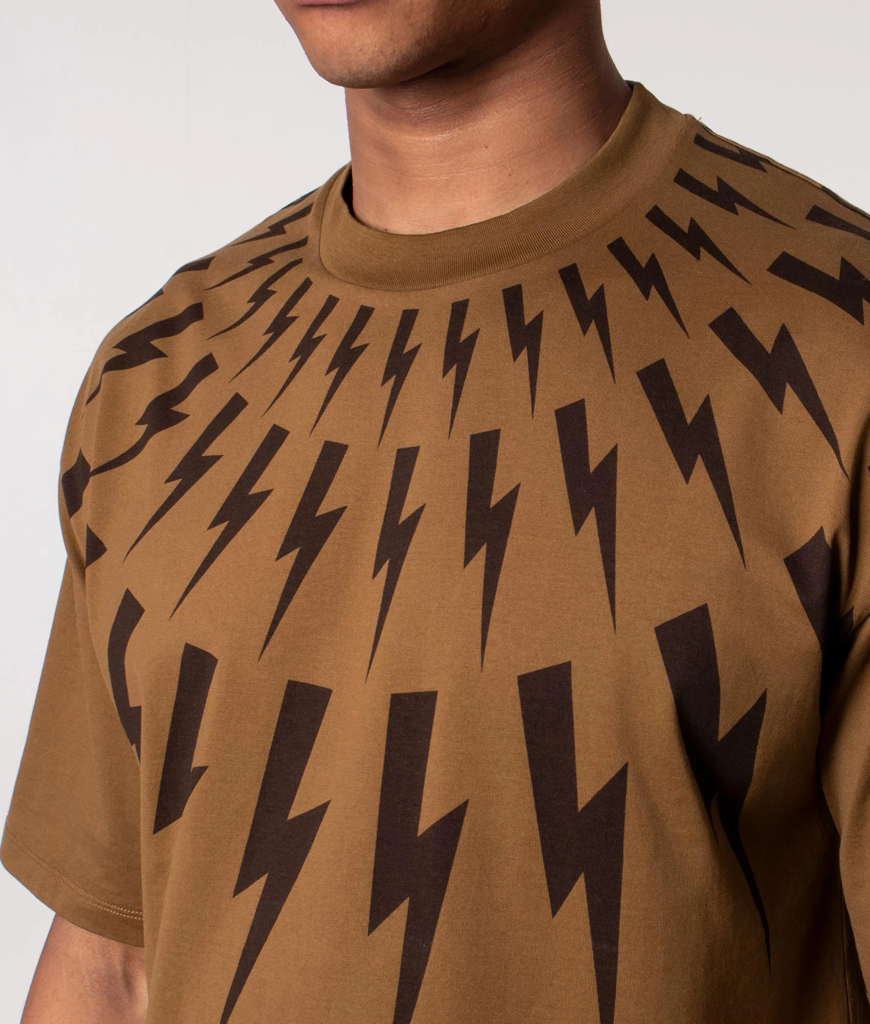 Relaxed Fit Fair Isle Thunderbolt T-Shirt - Image 2