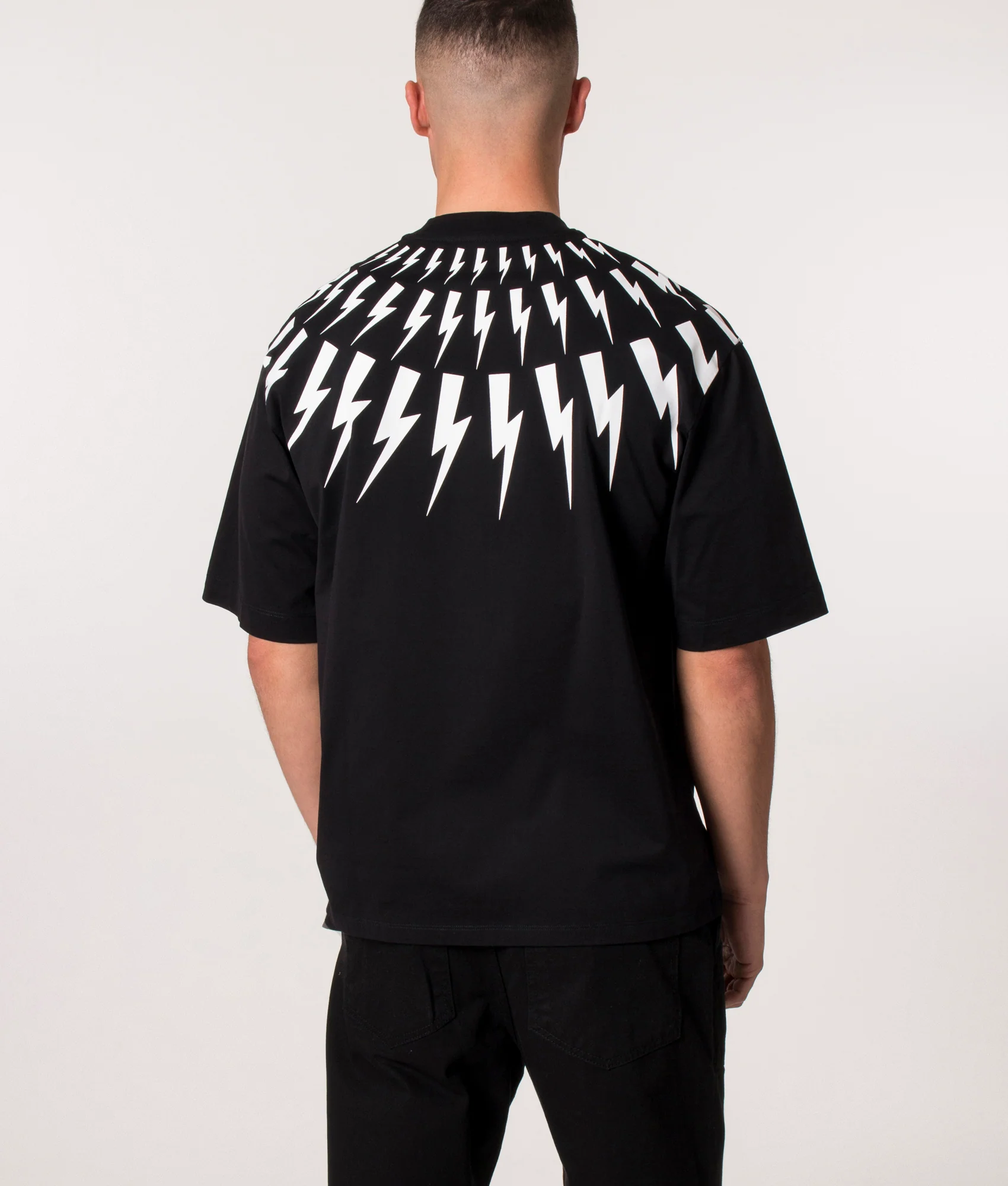 Oversized Fair Isle Thunderbolt T-Shirt - Image 3