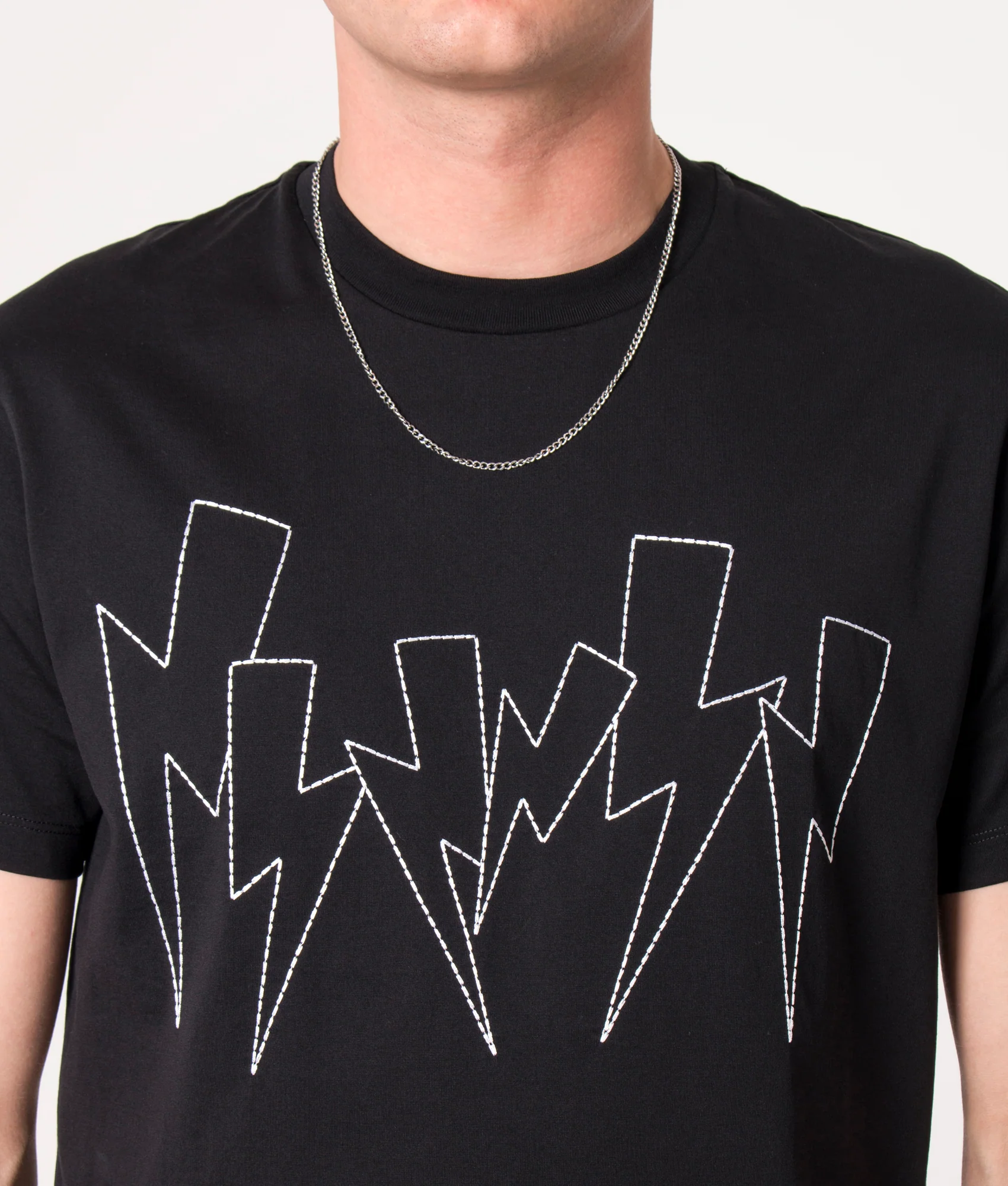 Slim Fit Jumbled Bolts T-Shirt - Image 2