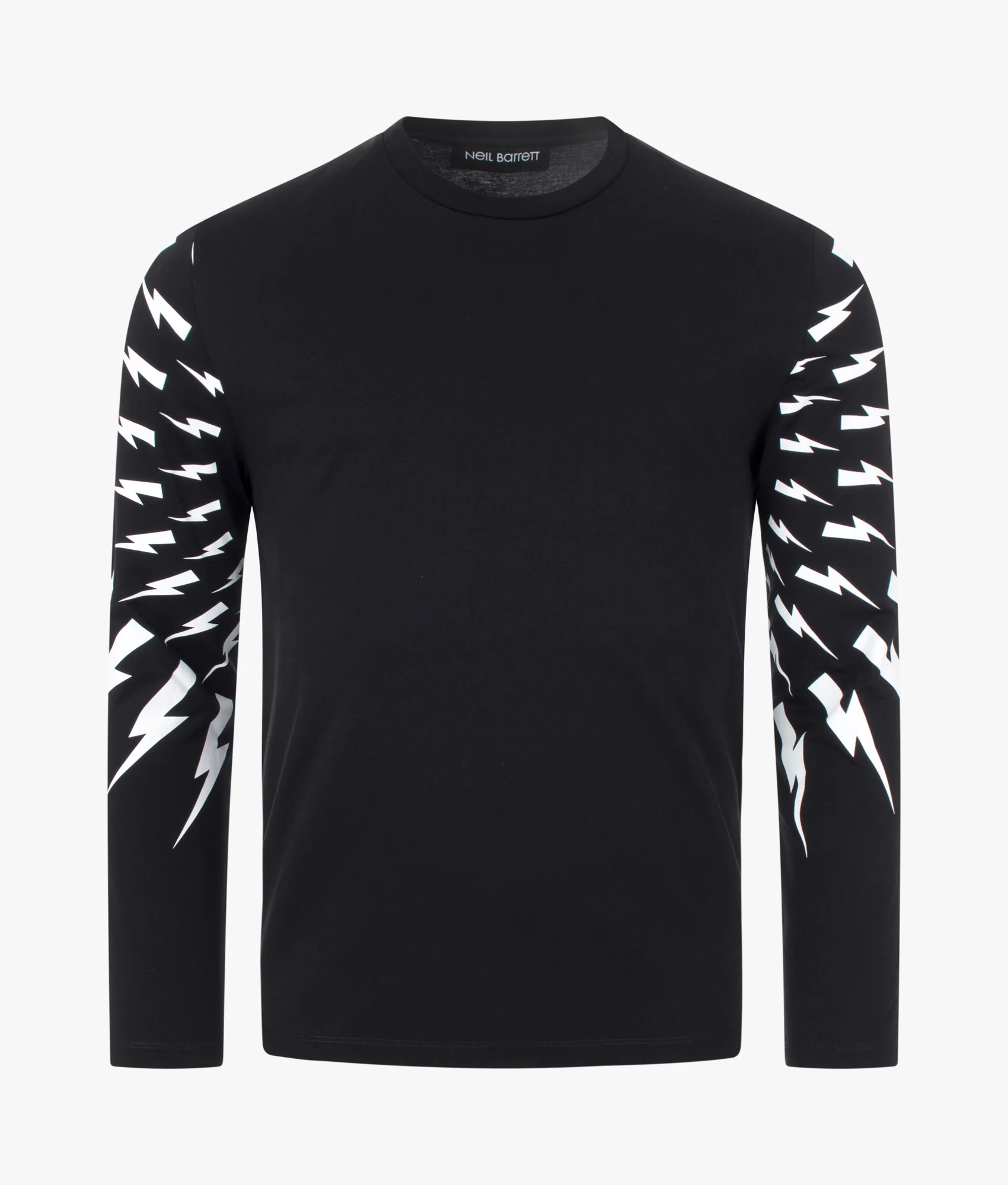 Off Set Fair Isle Thunderbolt Sleeve T-Shirt