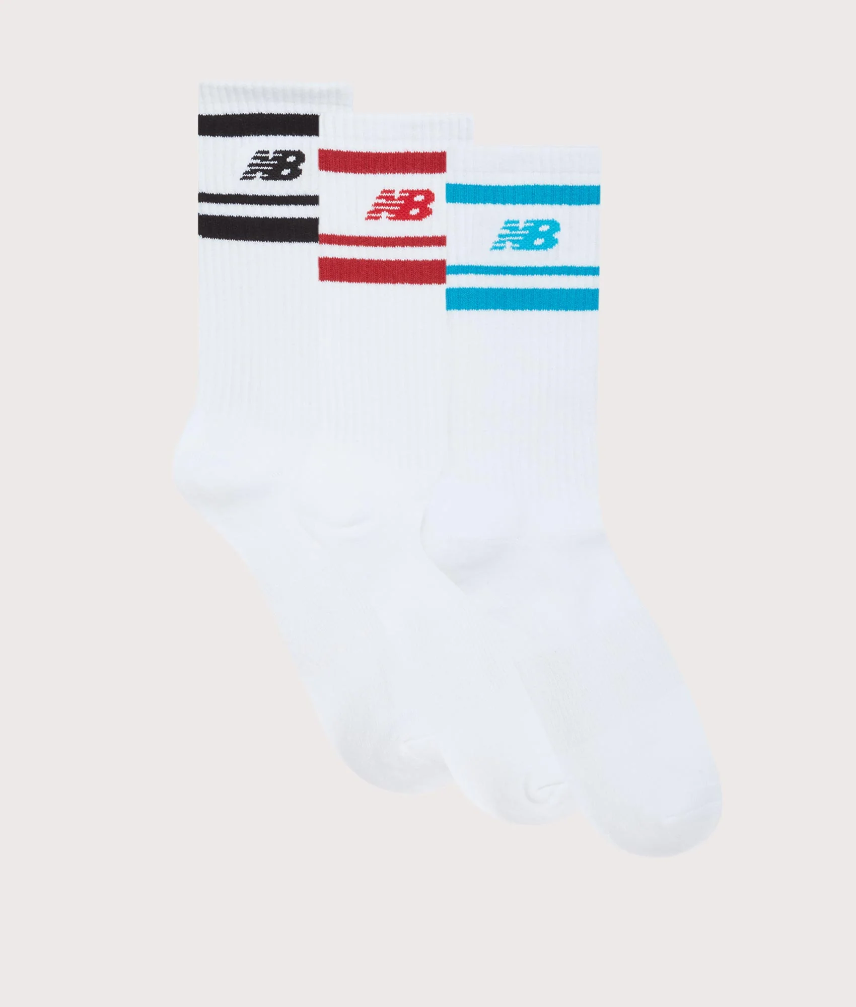 3 Pack NB In-Stripe Logo Socks