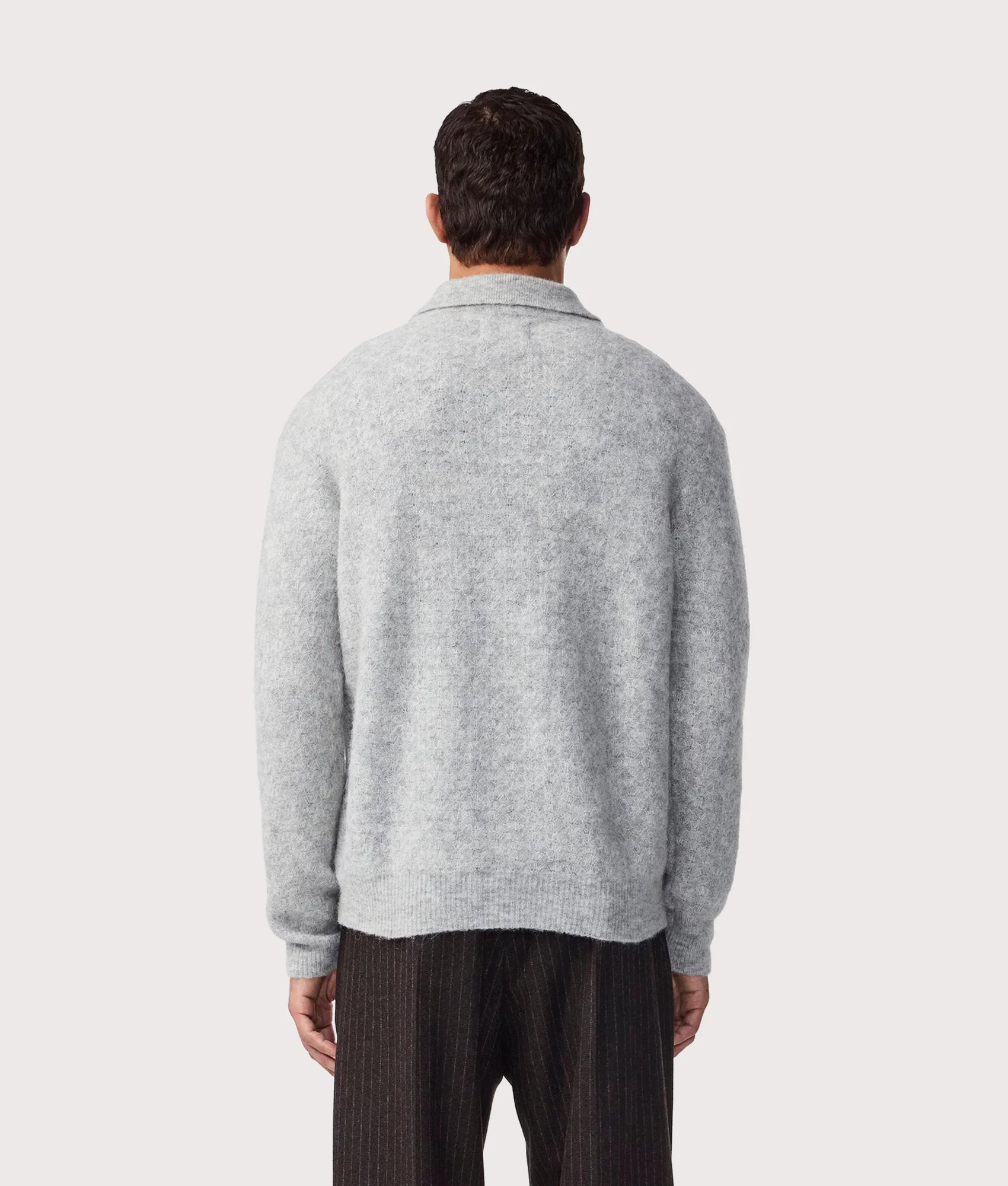 Relaxed Fit Alfie Quarter Zip Polo Sweatshirt - Image 3