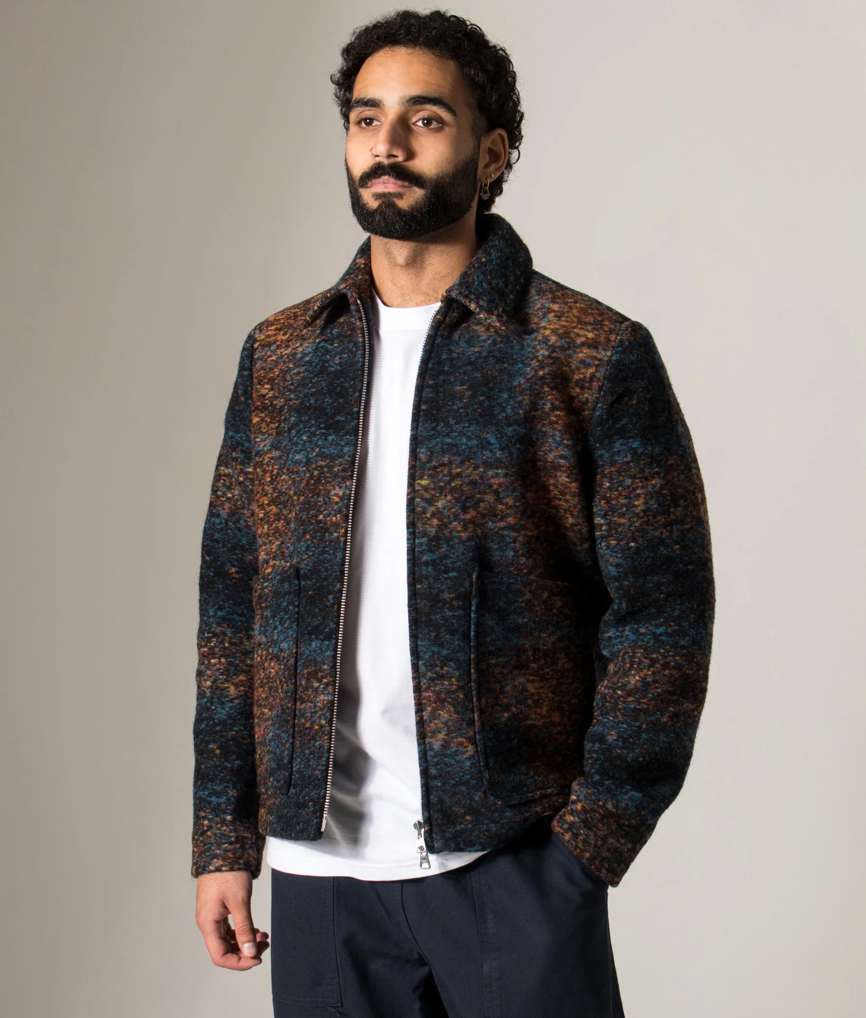 Gael Checkered Wool Blend Jacket - Image 2