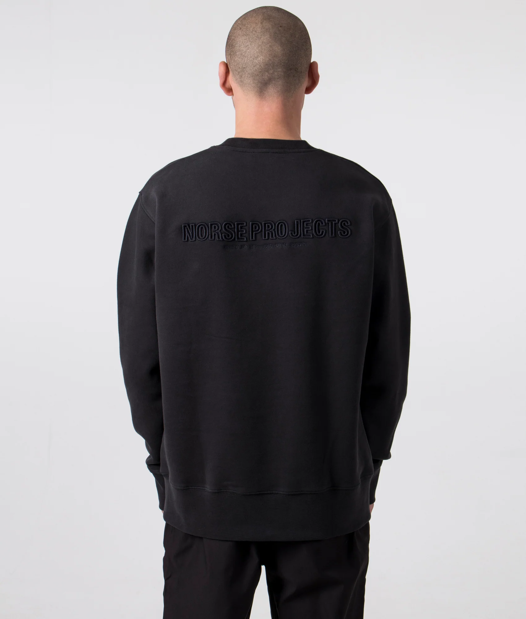 Relaxed Fit Arne Brushed Fleece N Logo Sweatshirt