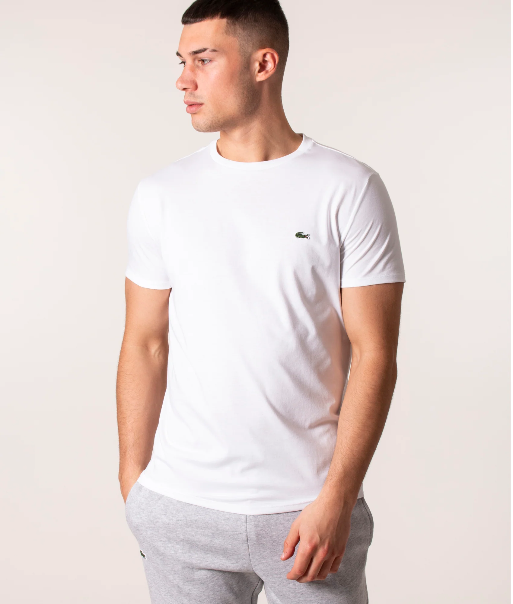 Pima Cotton Croc Logo T-Shirt - Image 2