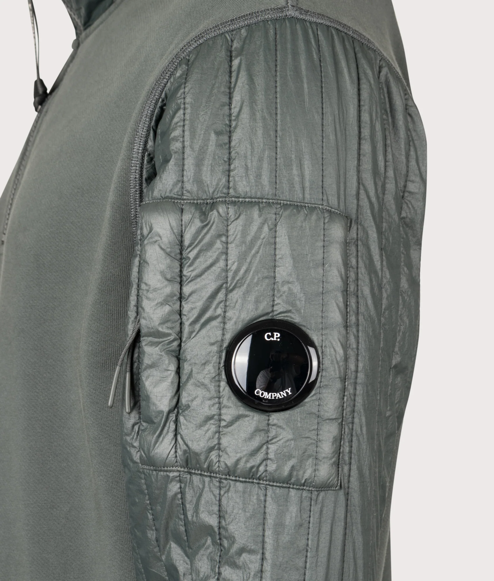 Diagonal Raised Fleece Quarter Zip Sweatshirt - Image 2